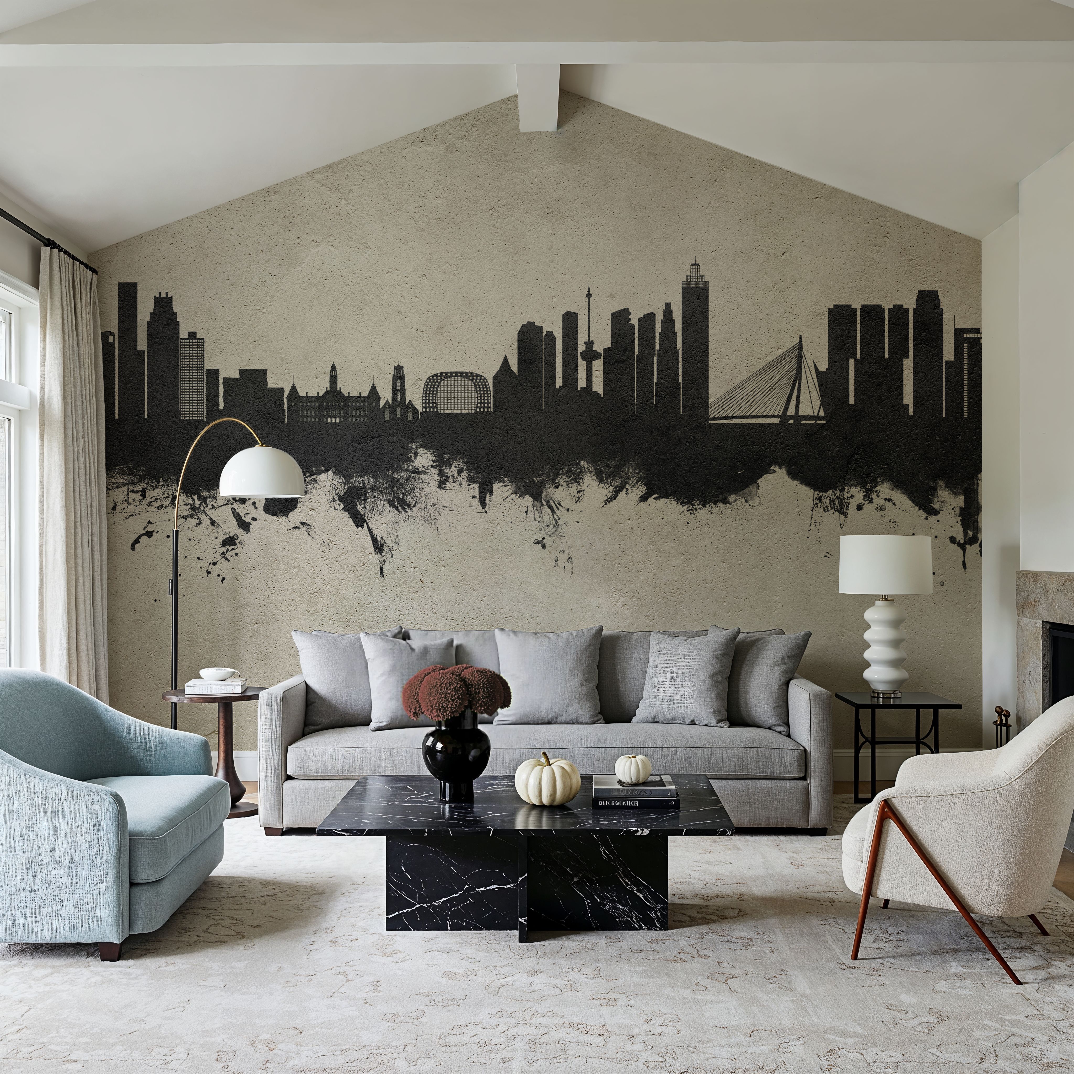 Rotterdam The Netherands Skyline Concrete