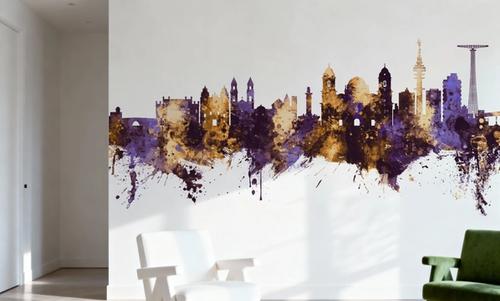 Cádiz Spain Skyline Purple & Gold