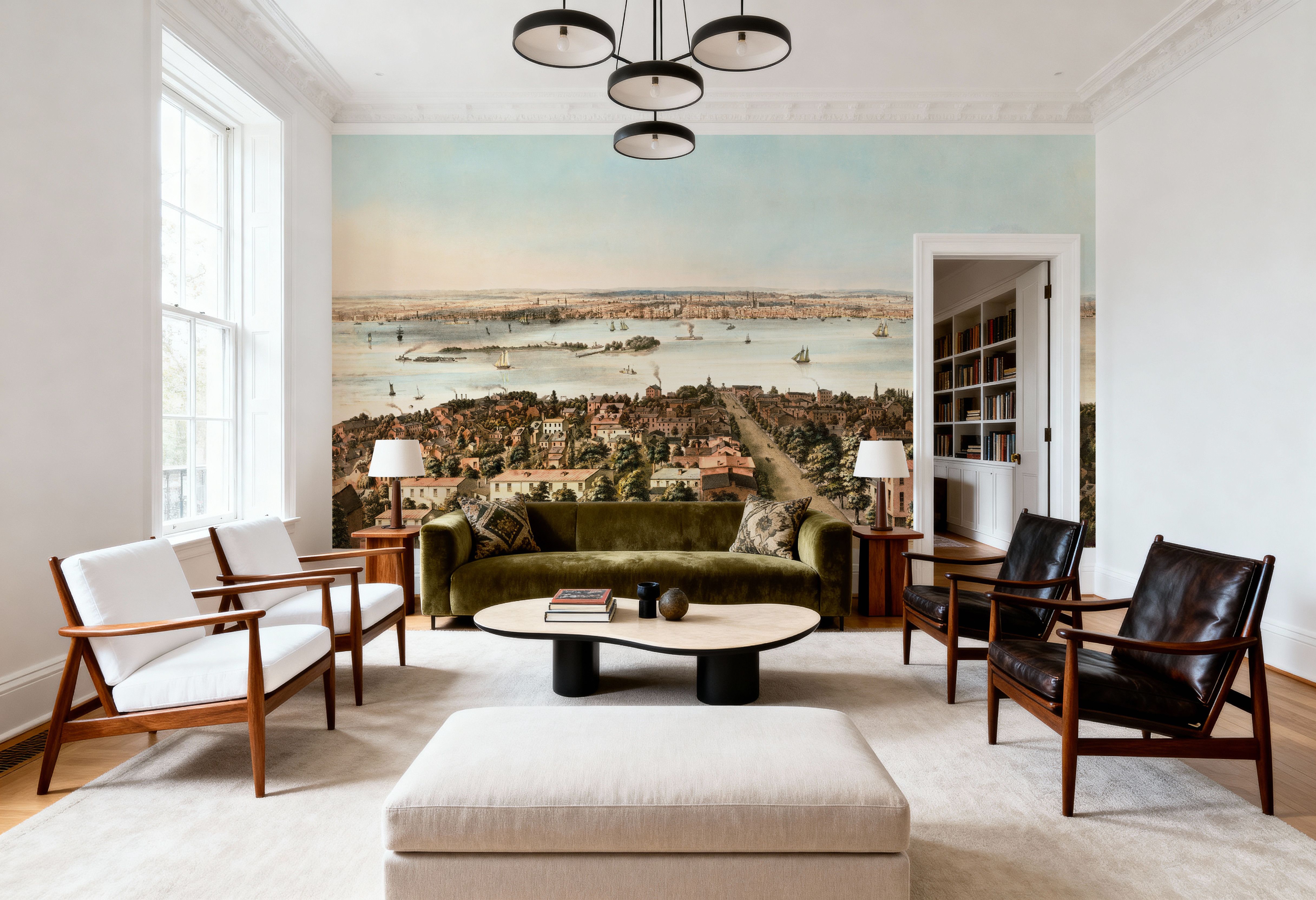 Old East View of Philadelphia, Pennsylvania, 1856