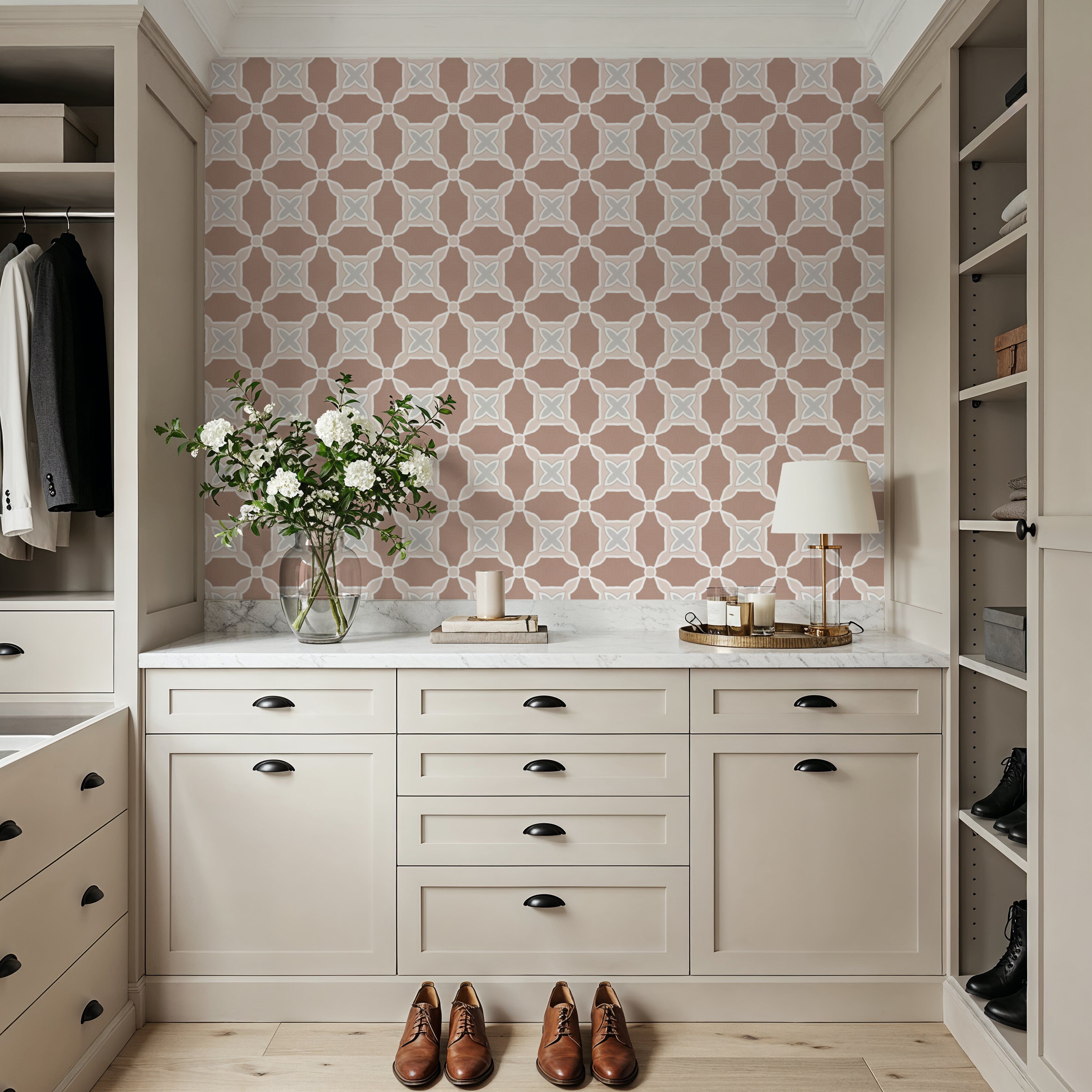 Zelij Stars Beige And Brown