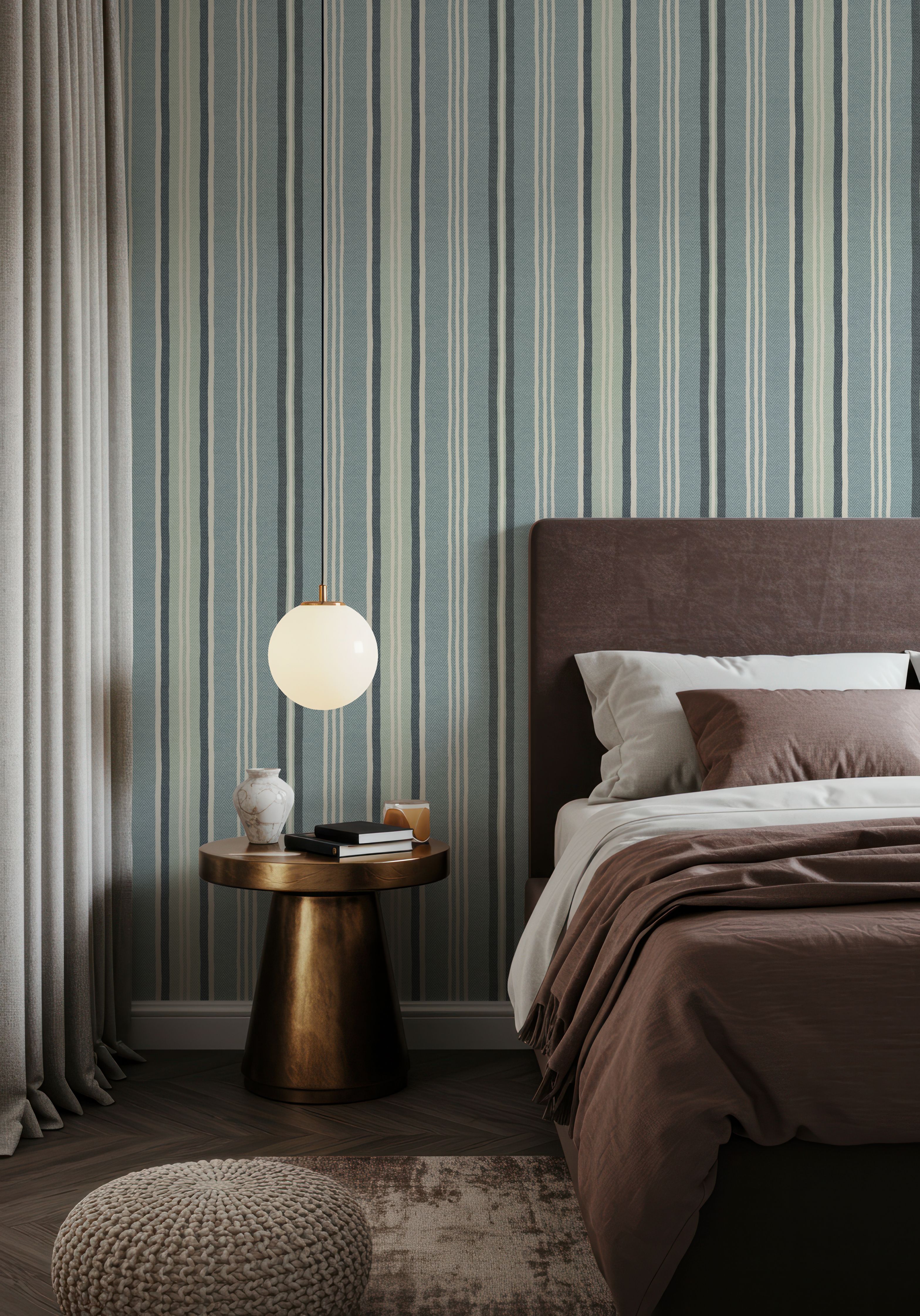 French Linen Caen, Wallpaper