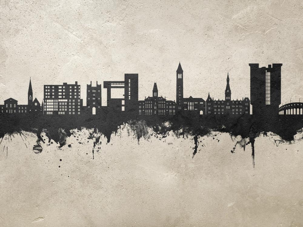 Ithaca New York Skyline Concrete