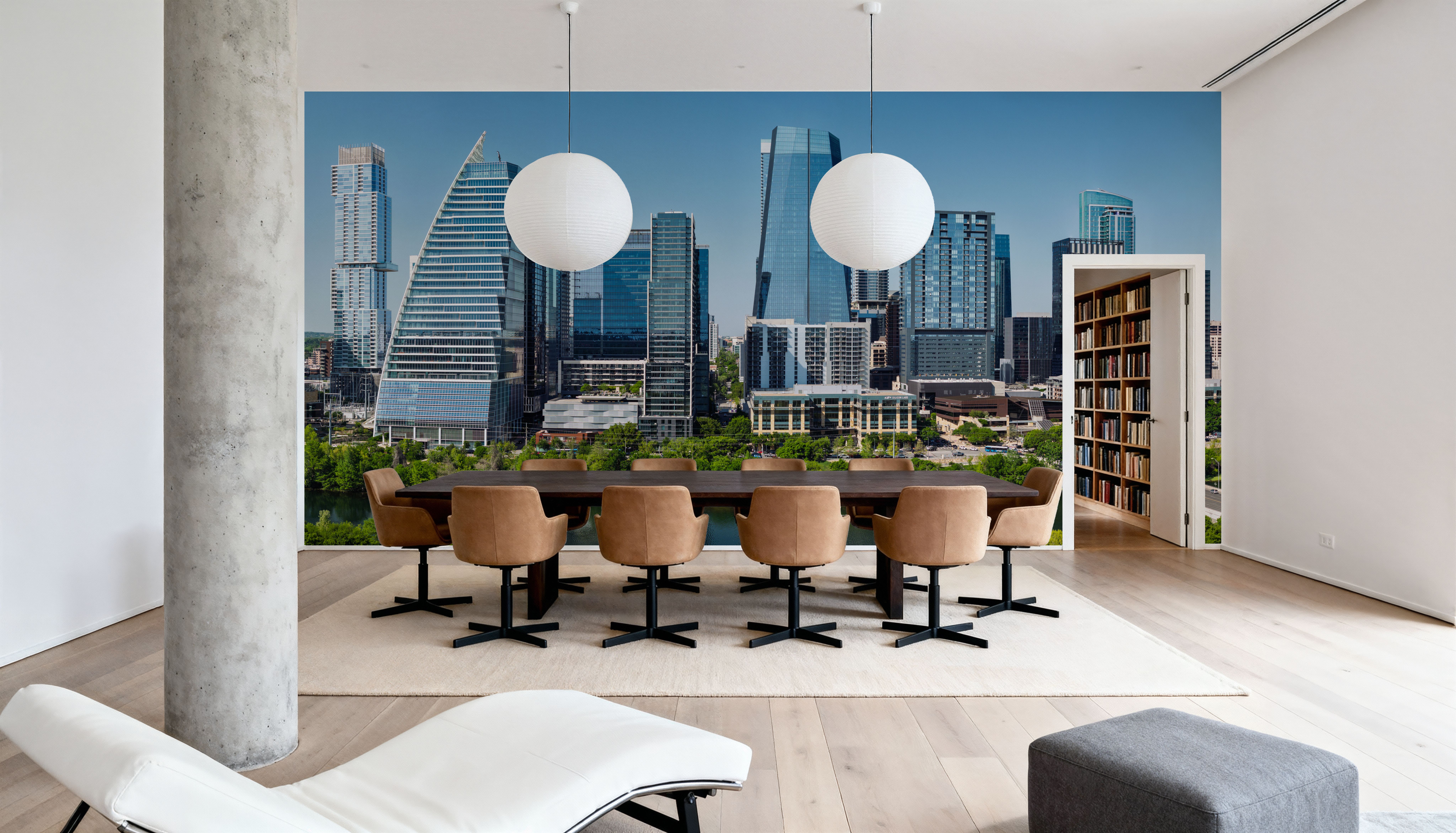 Urban Riverside, Wallpaper