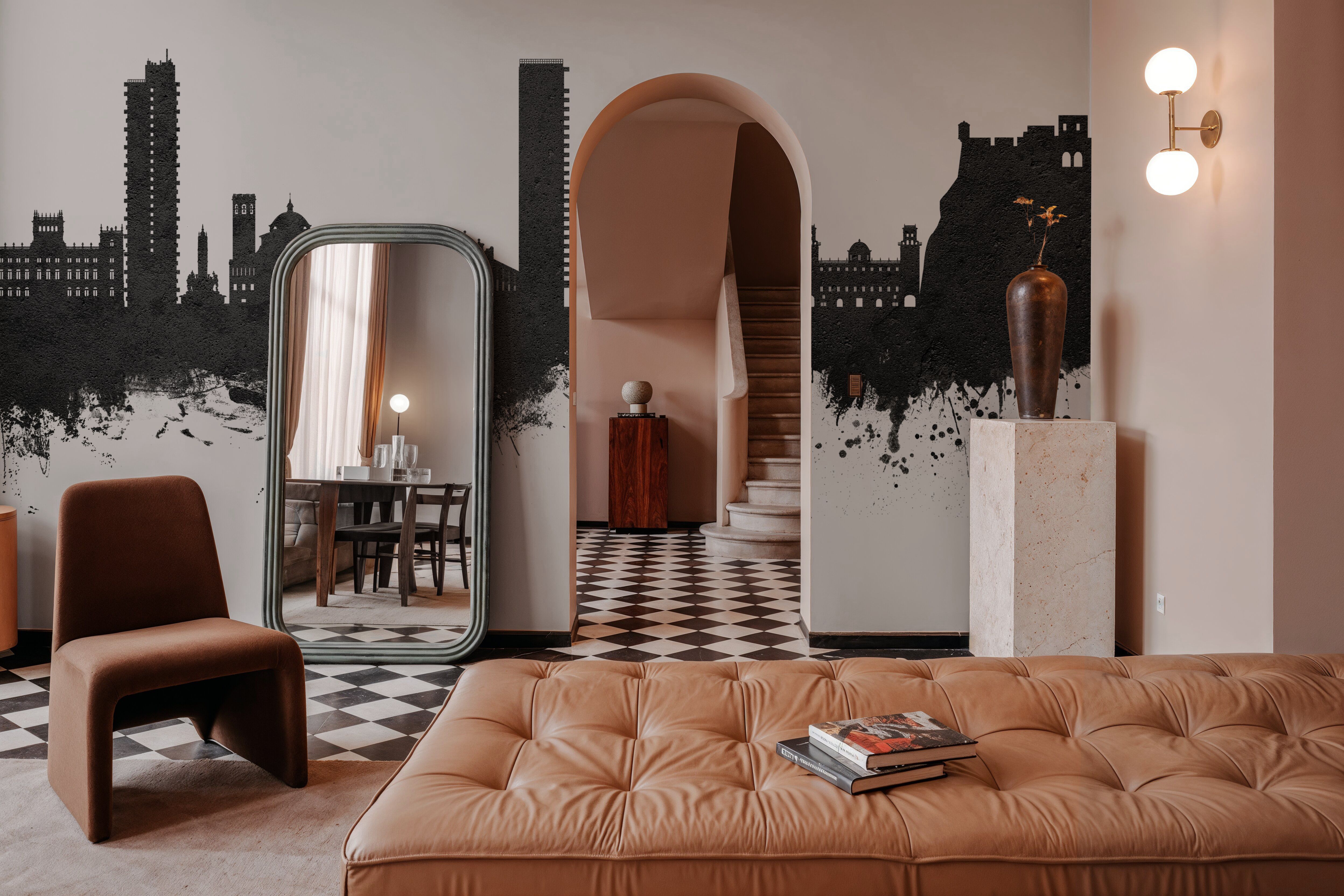 Alicante Spain Skyline Black & White 