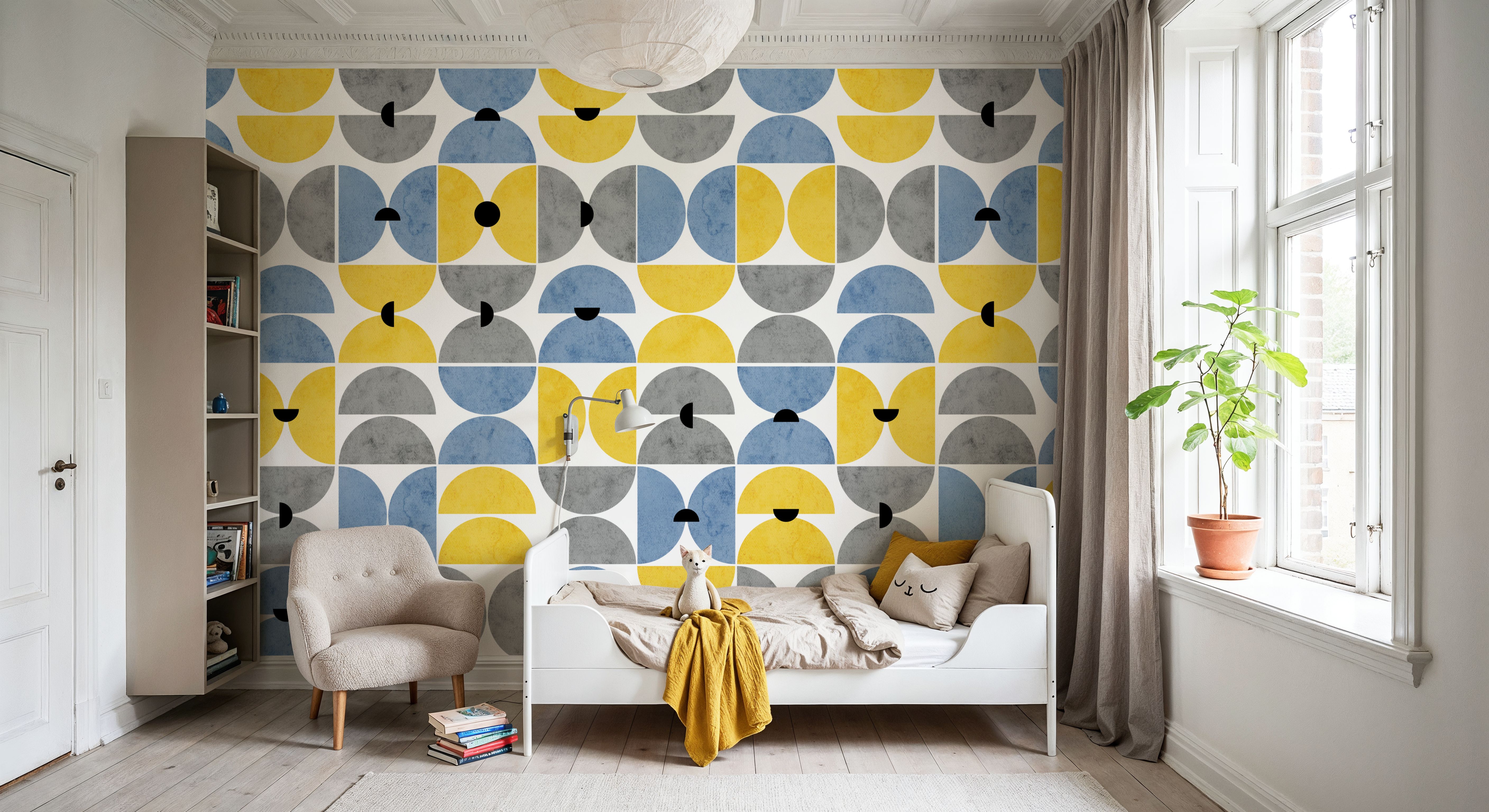Homley Retro Shapes, Blue