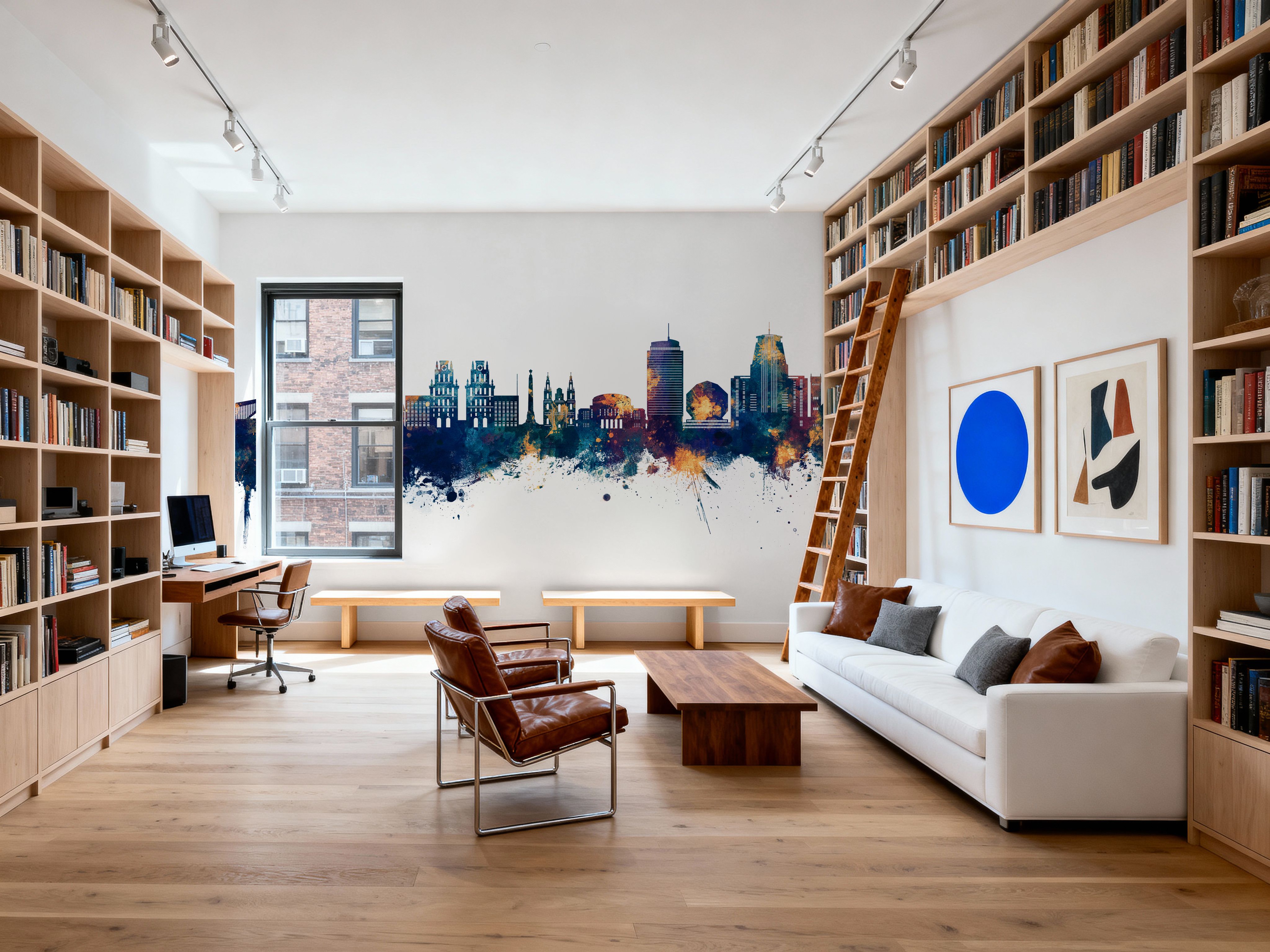 Minsk Belarus Skyline Blue & Bronze