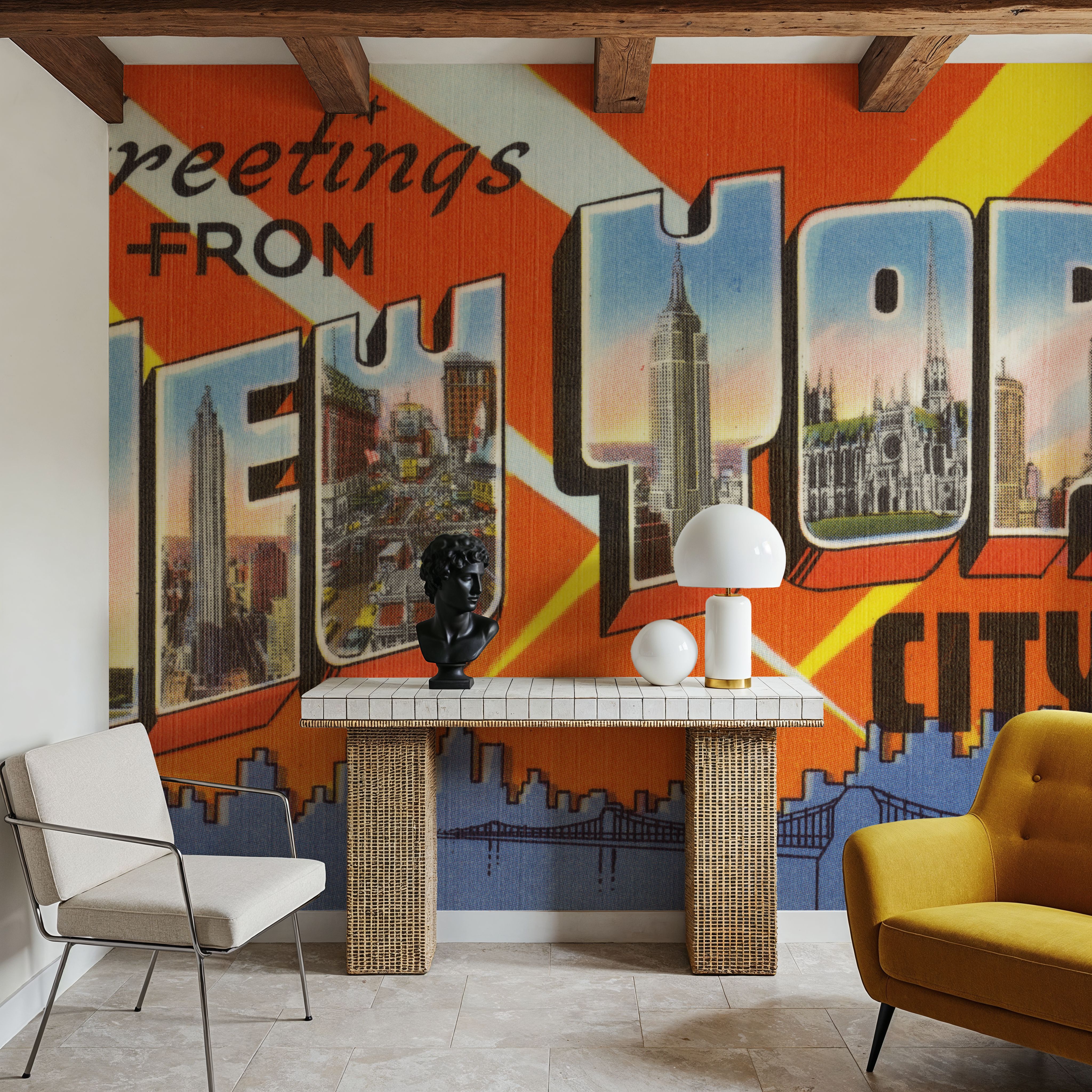 Greetings from NYC - Screenprint Postcard