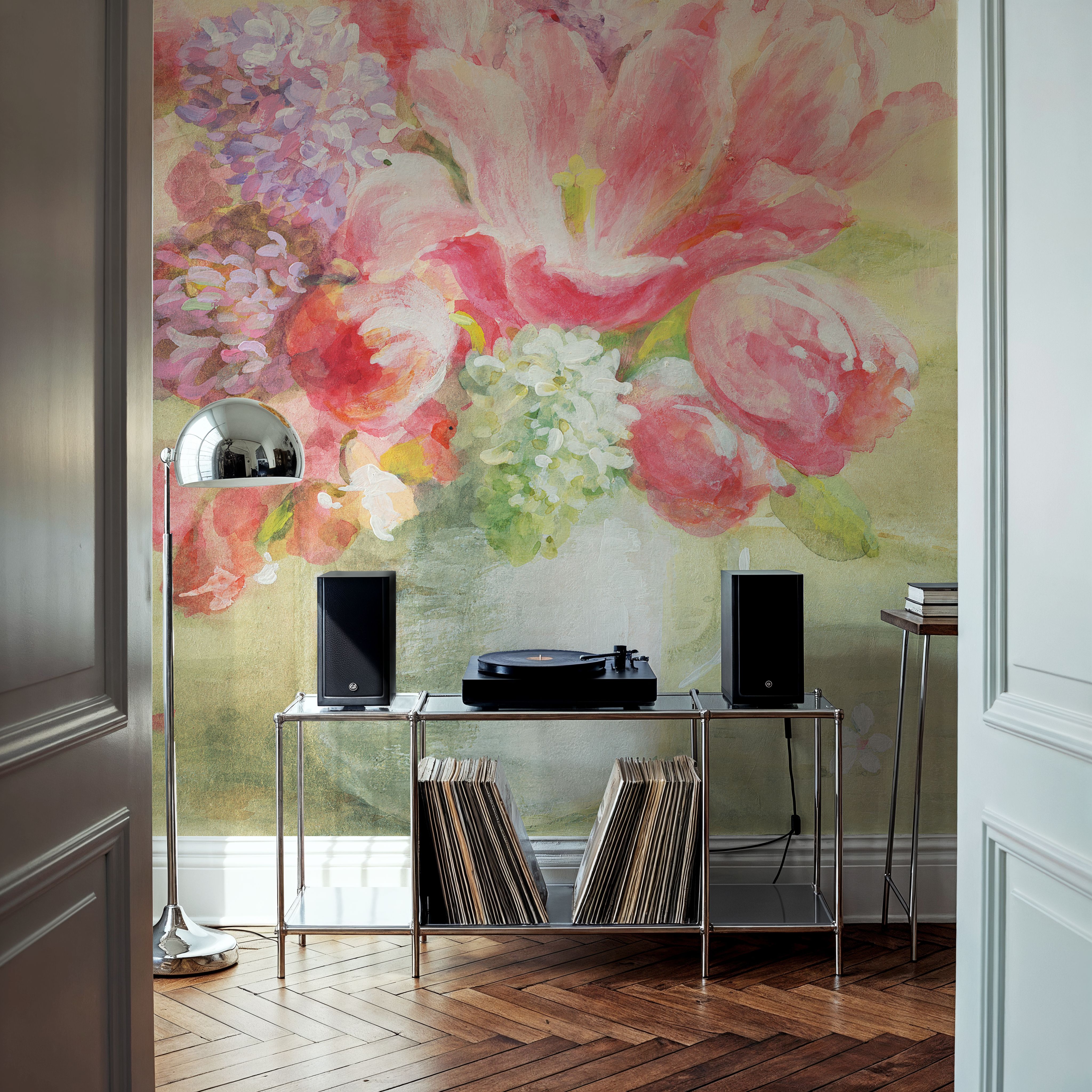 Tulips and Hyacinths on White