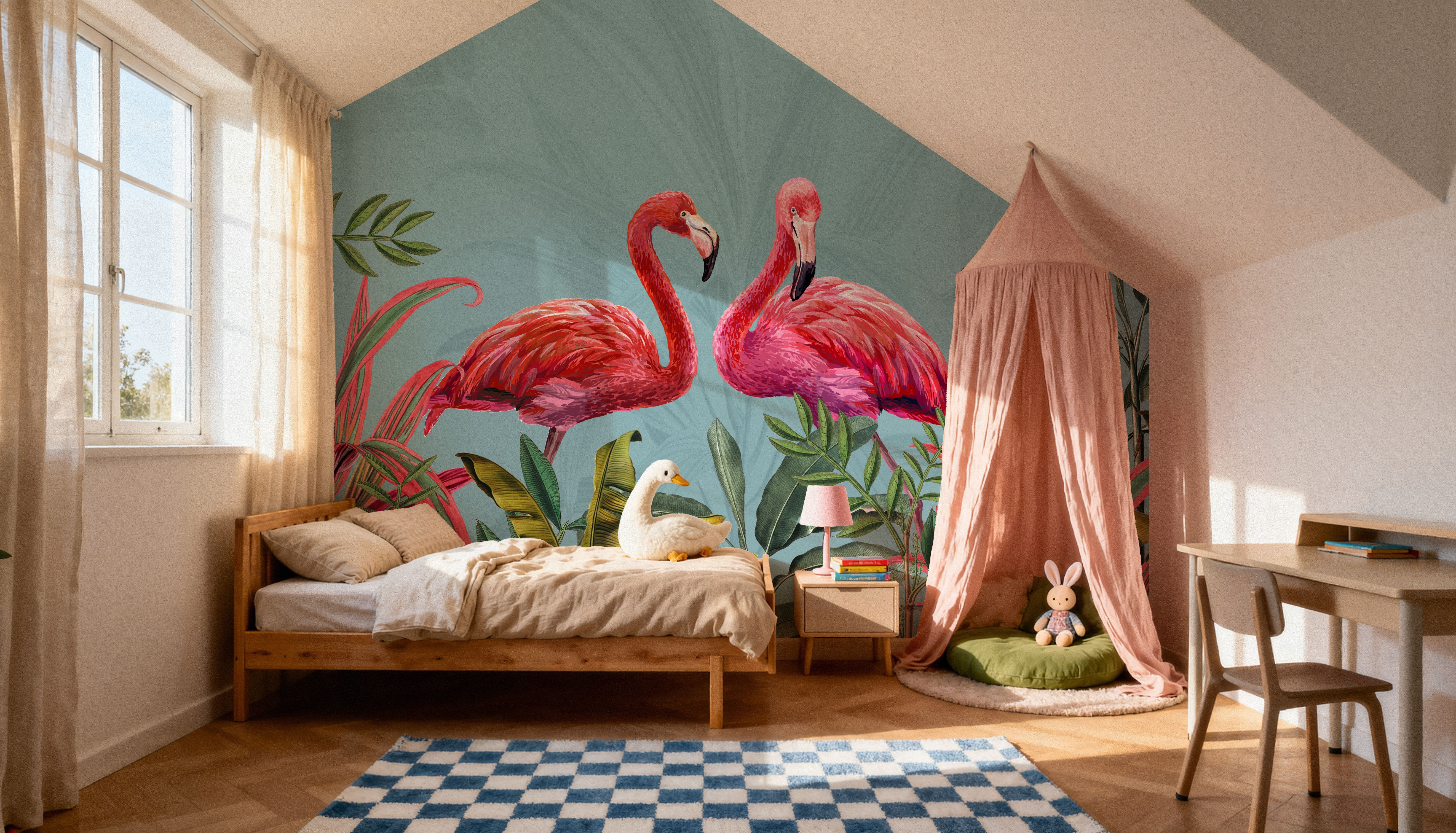 Shy Flamingos