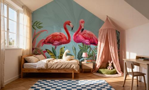 Shy Flamingos