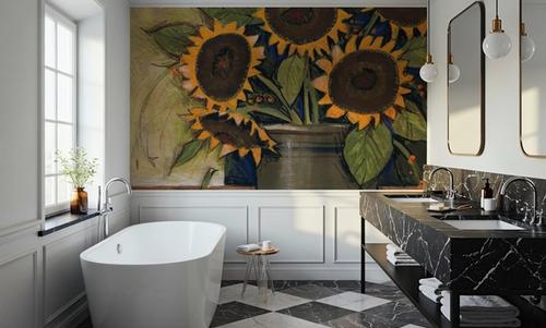 Sunflower Crock