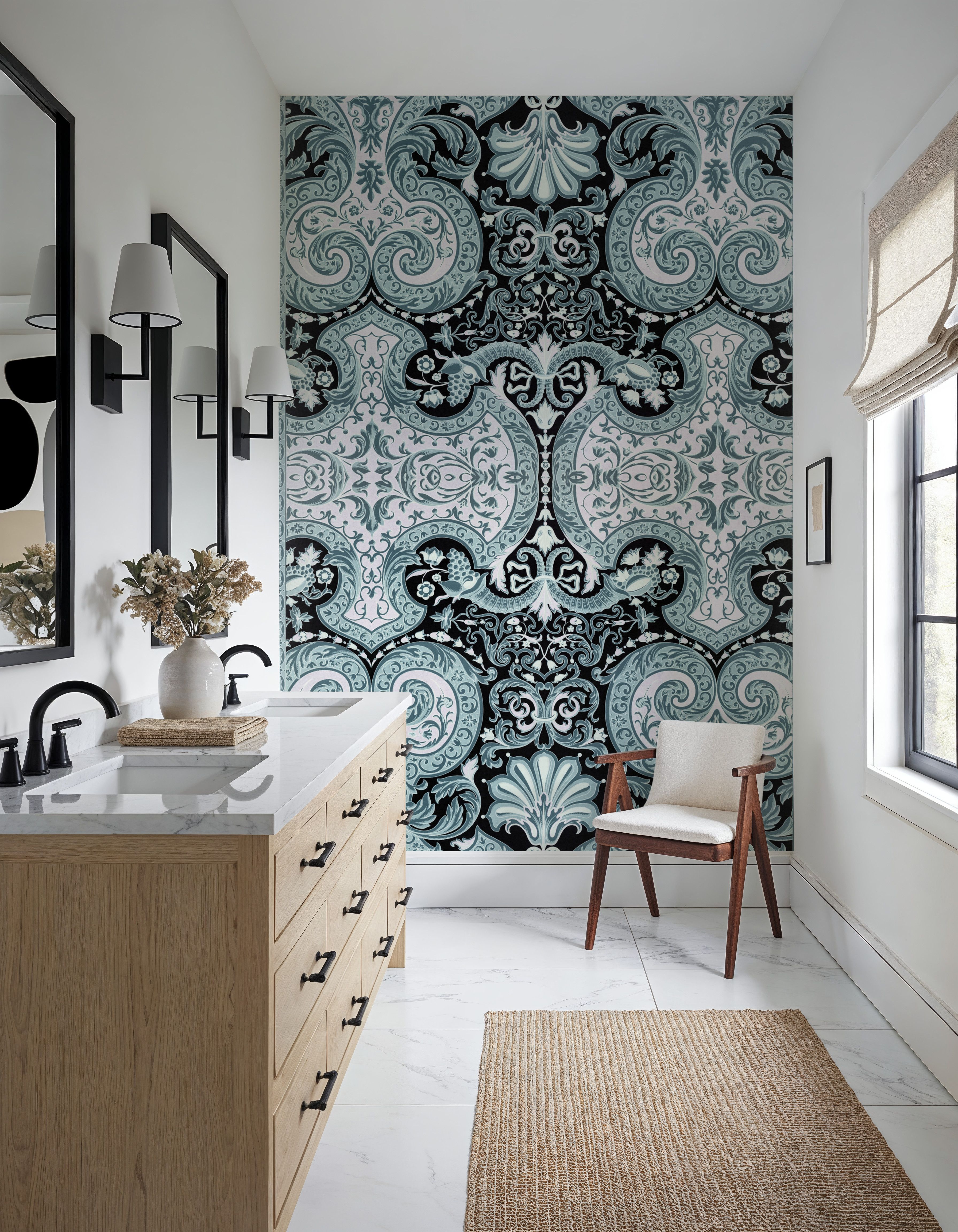 Golden Versailles, Light Teal