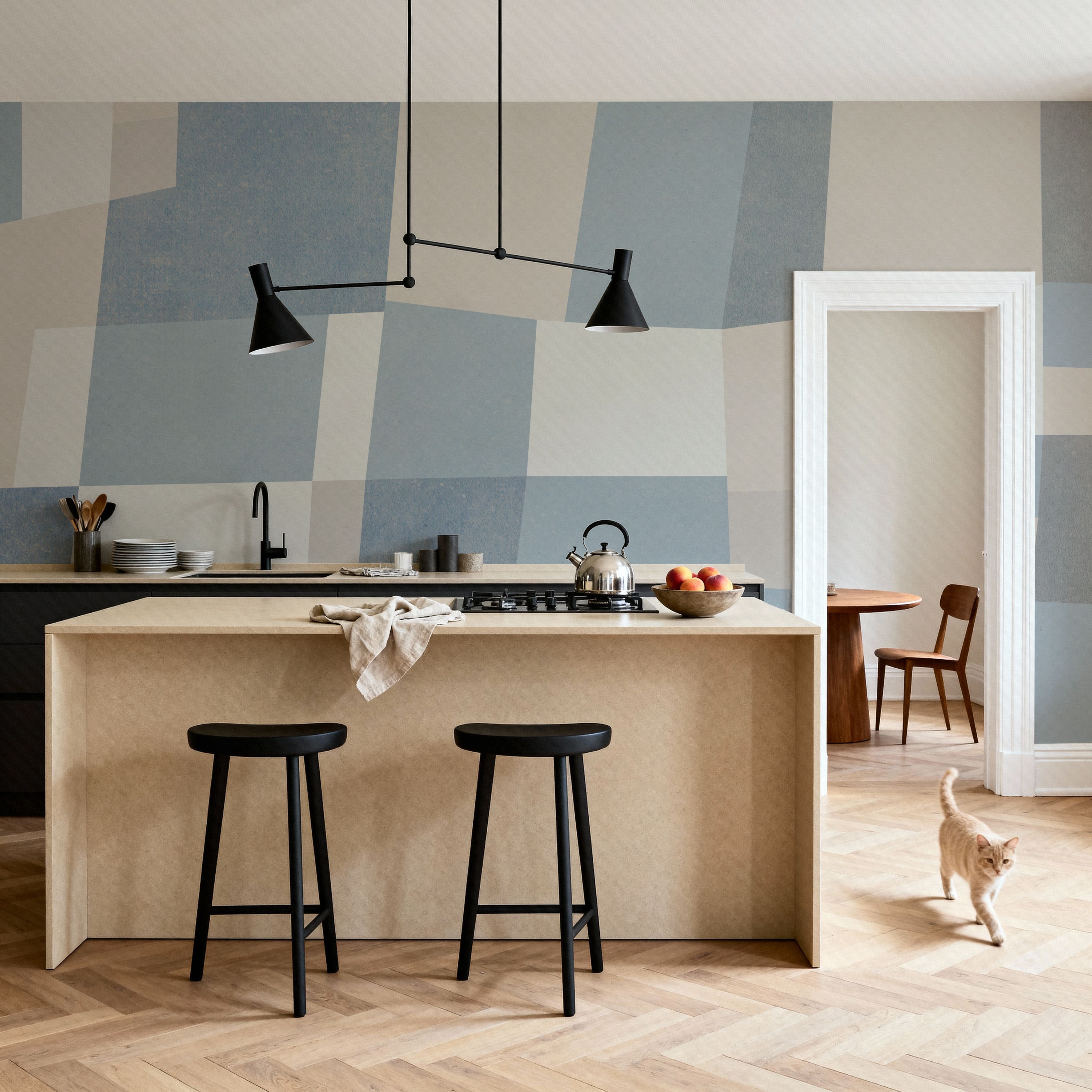 Abstract Fields, MIneral Blue