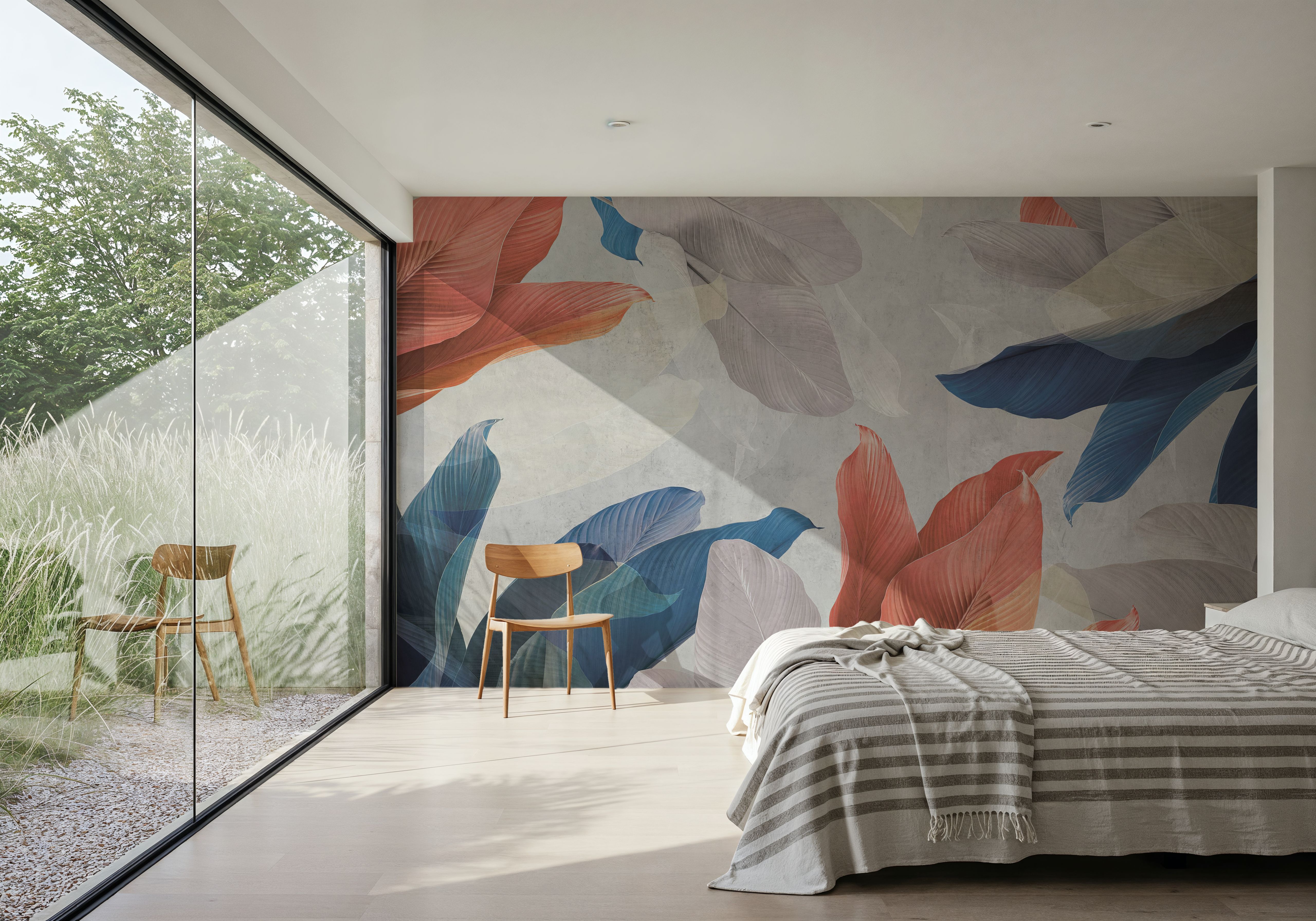 Layered Leaves, Papier peint