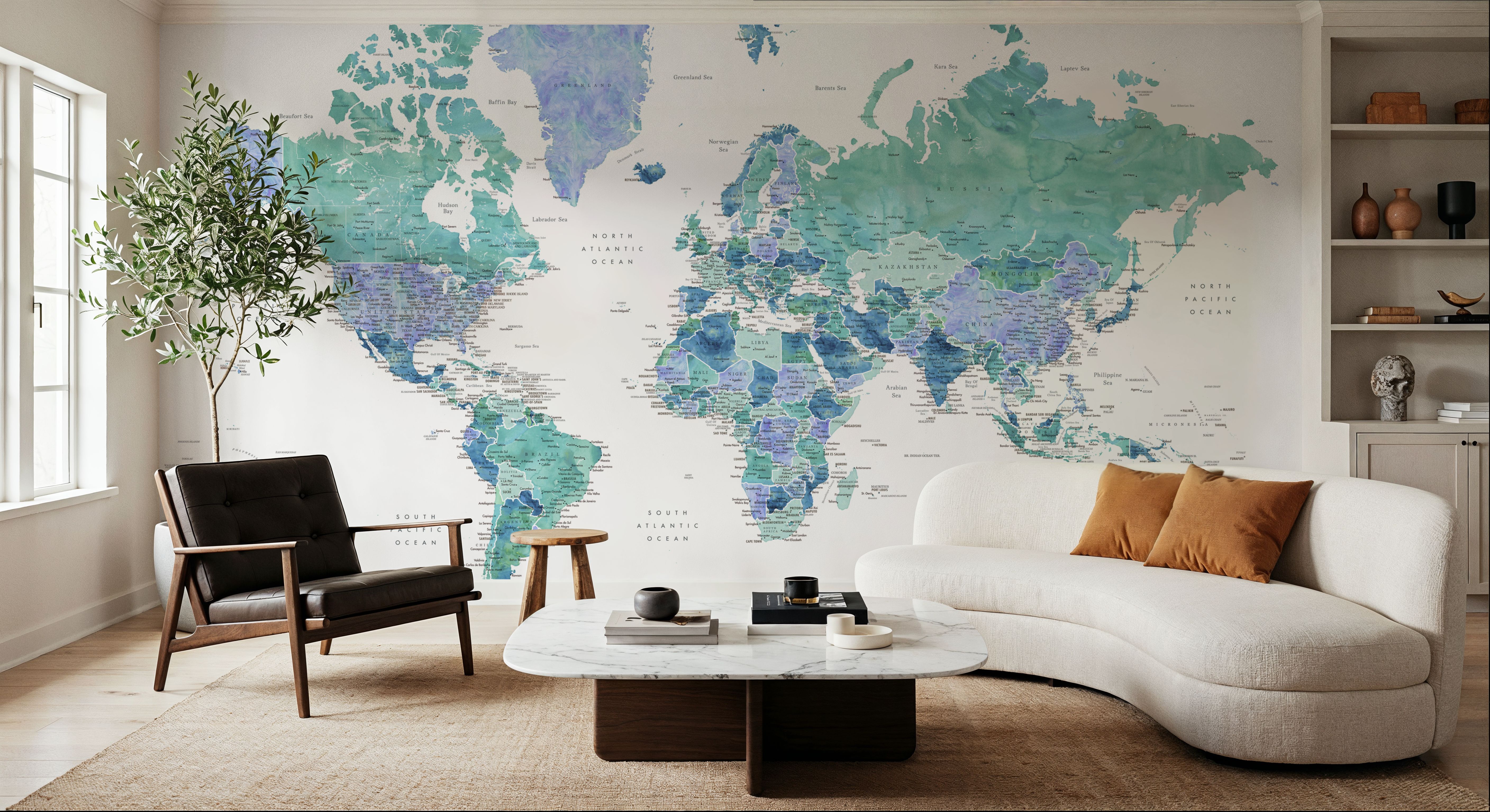 World Map Cities - Elizenda