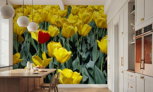 Lone Red Among Yellow