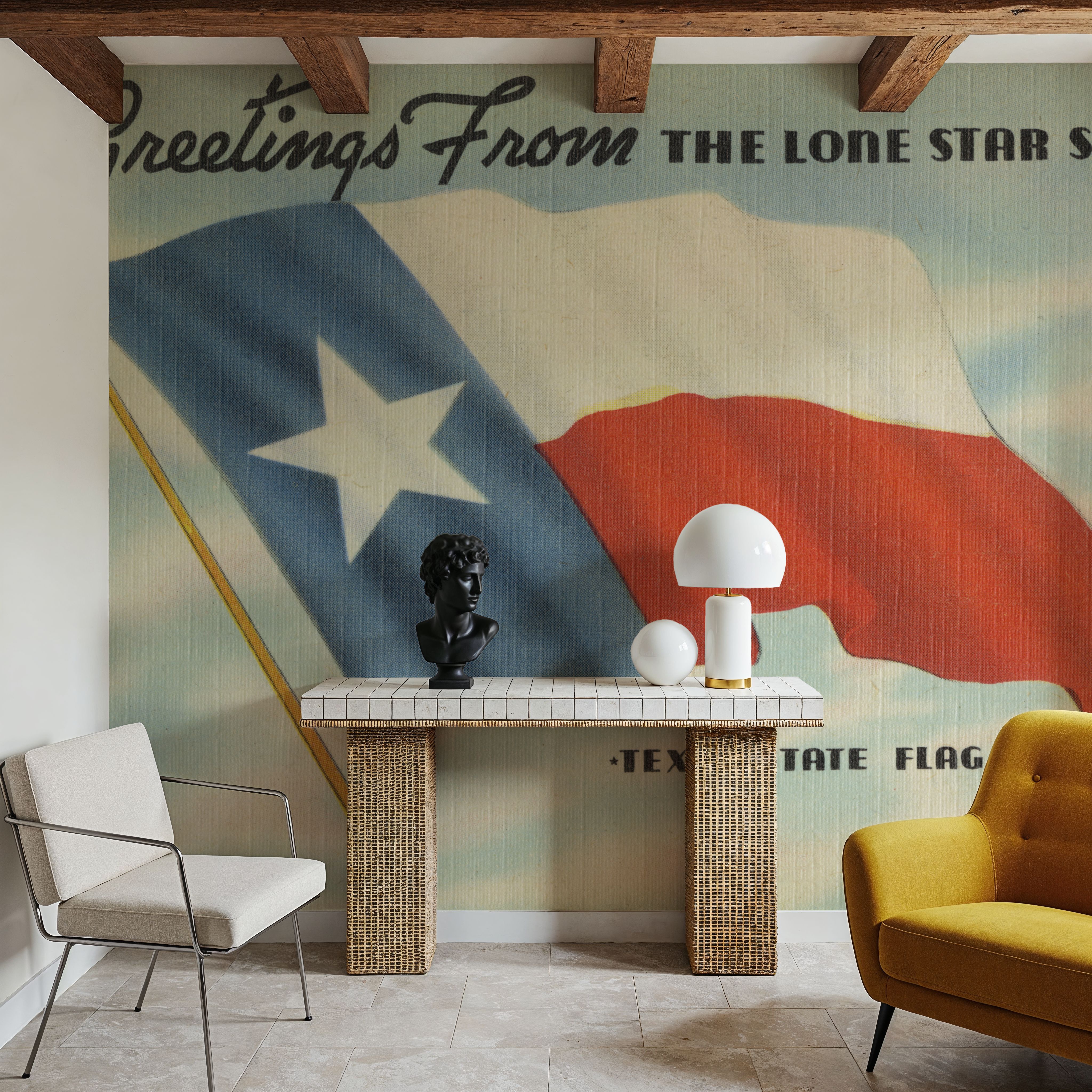 Greetings from the Lone Star State - Screenprint Postcard