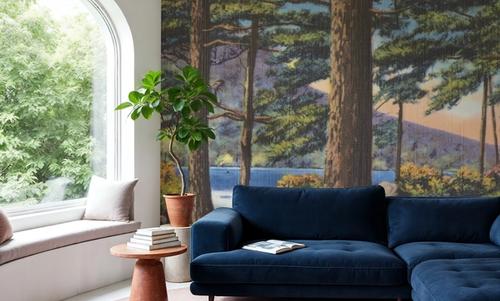 Pine Views - Screenprint Postcard