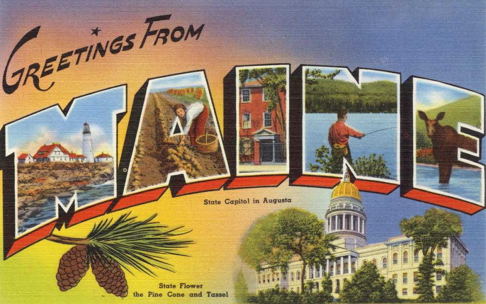 Greetings from the Pine State - Screenprint Postcard