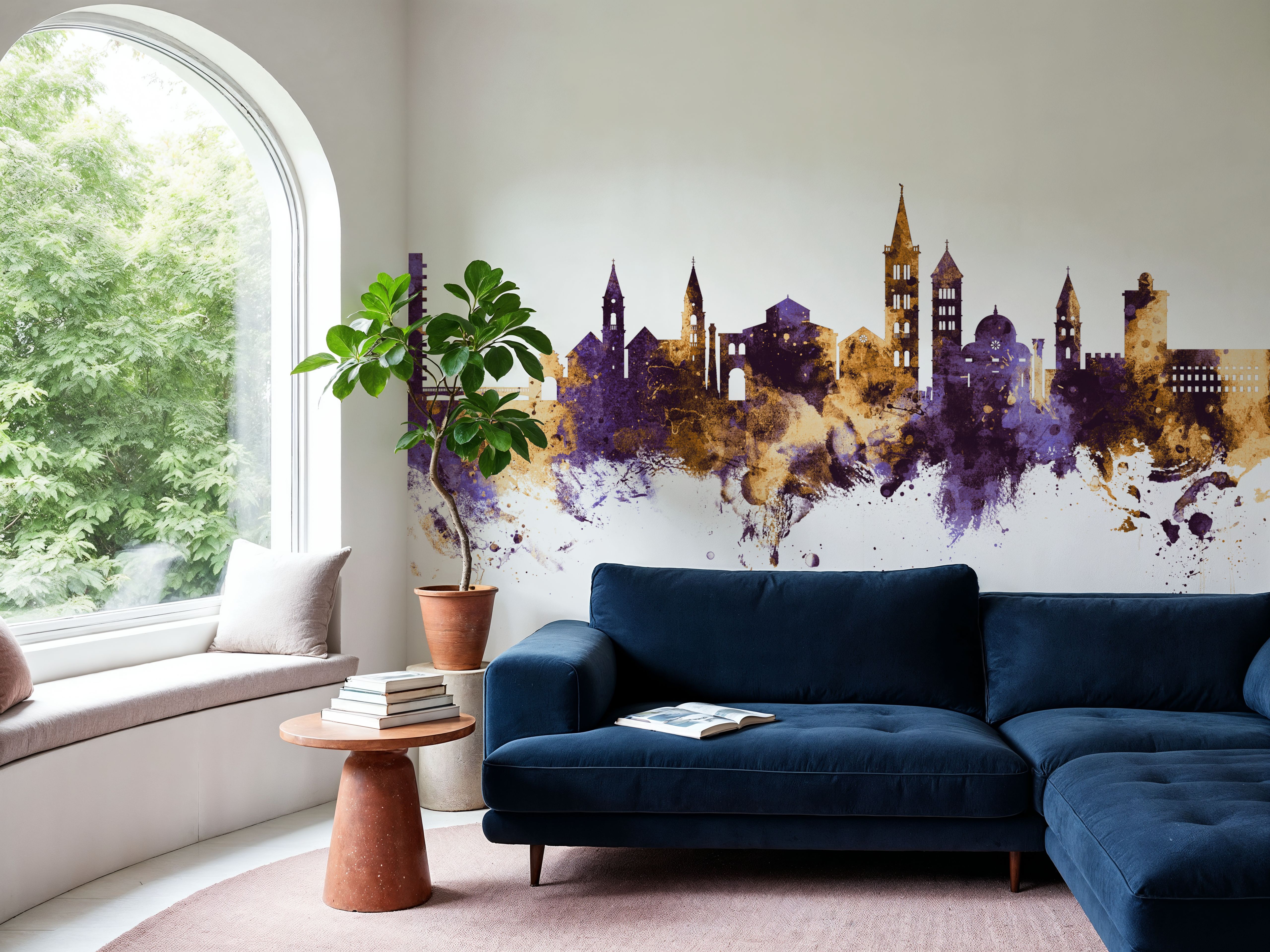 Zadar Croatia Skyline Purple & Gold