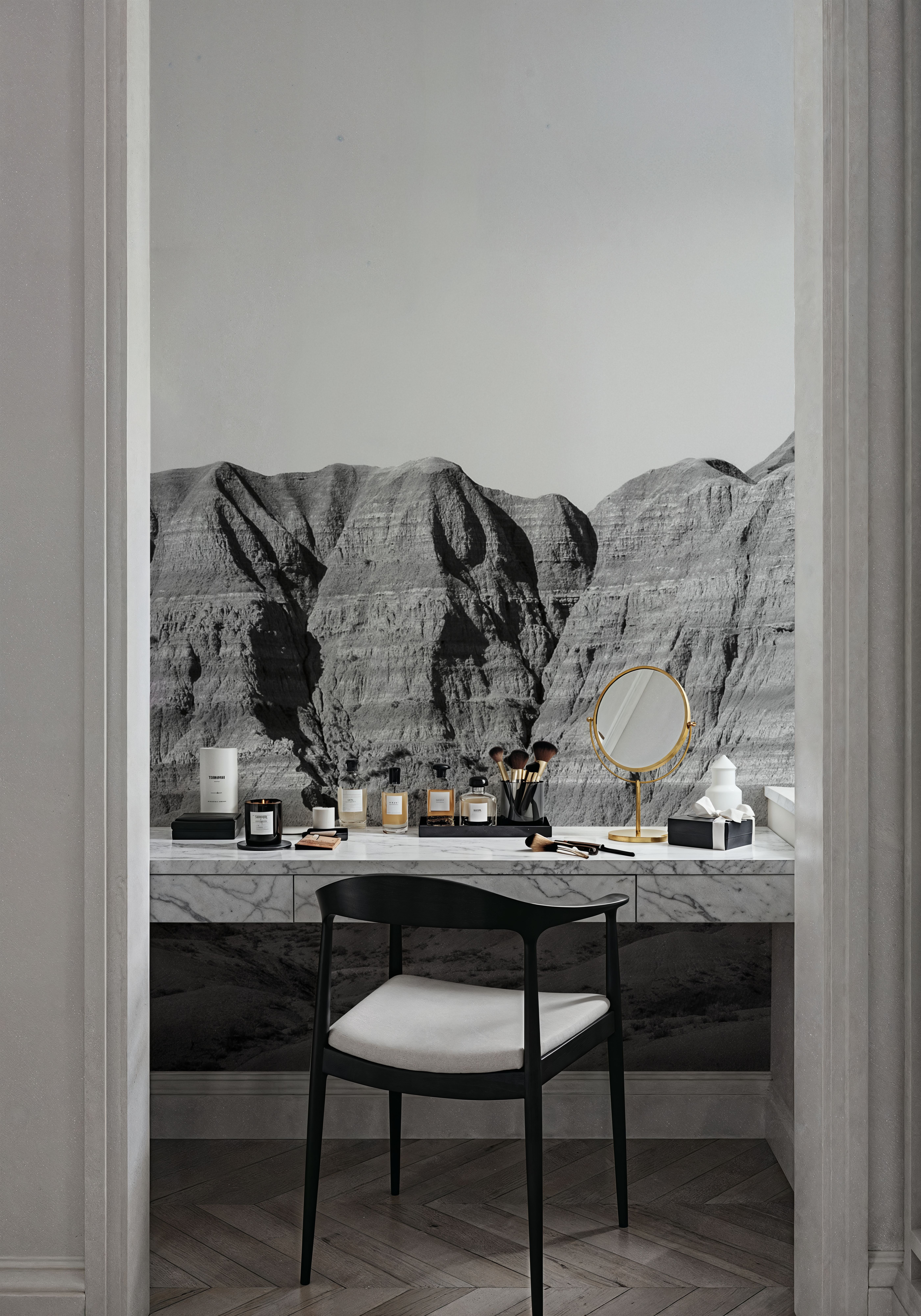 Badlands Black And White