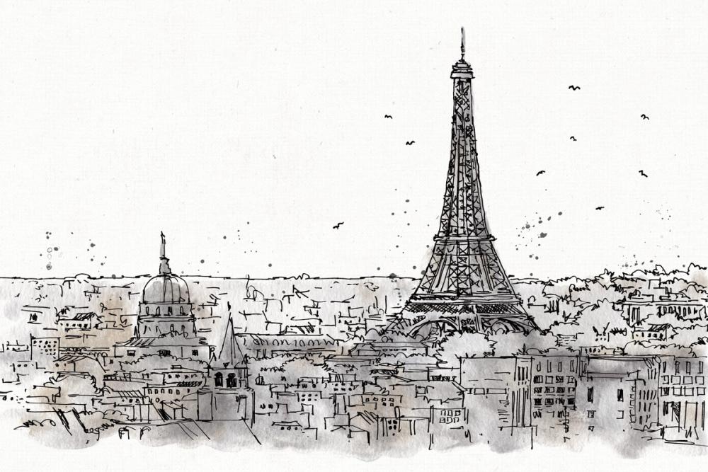 Skyline Sketches Paris