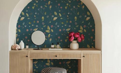 Time to Share Floral Blue