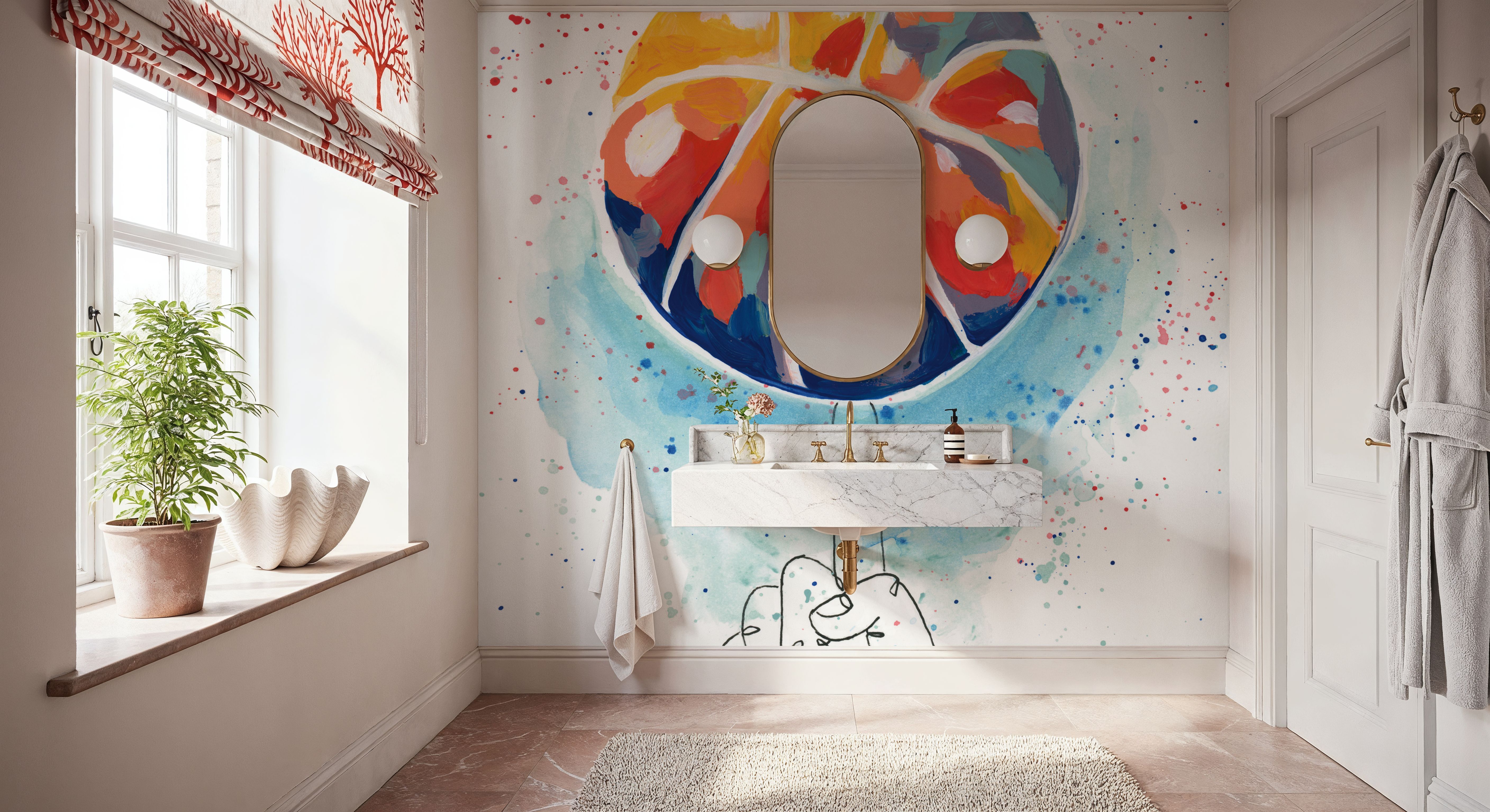 Abstract Basketball Trick