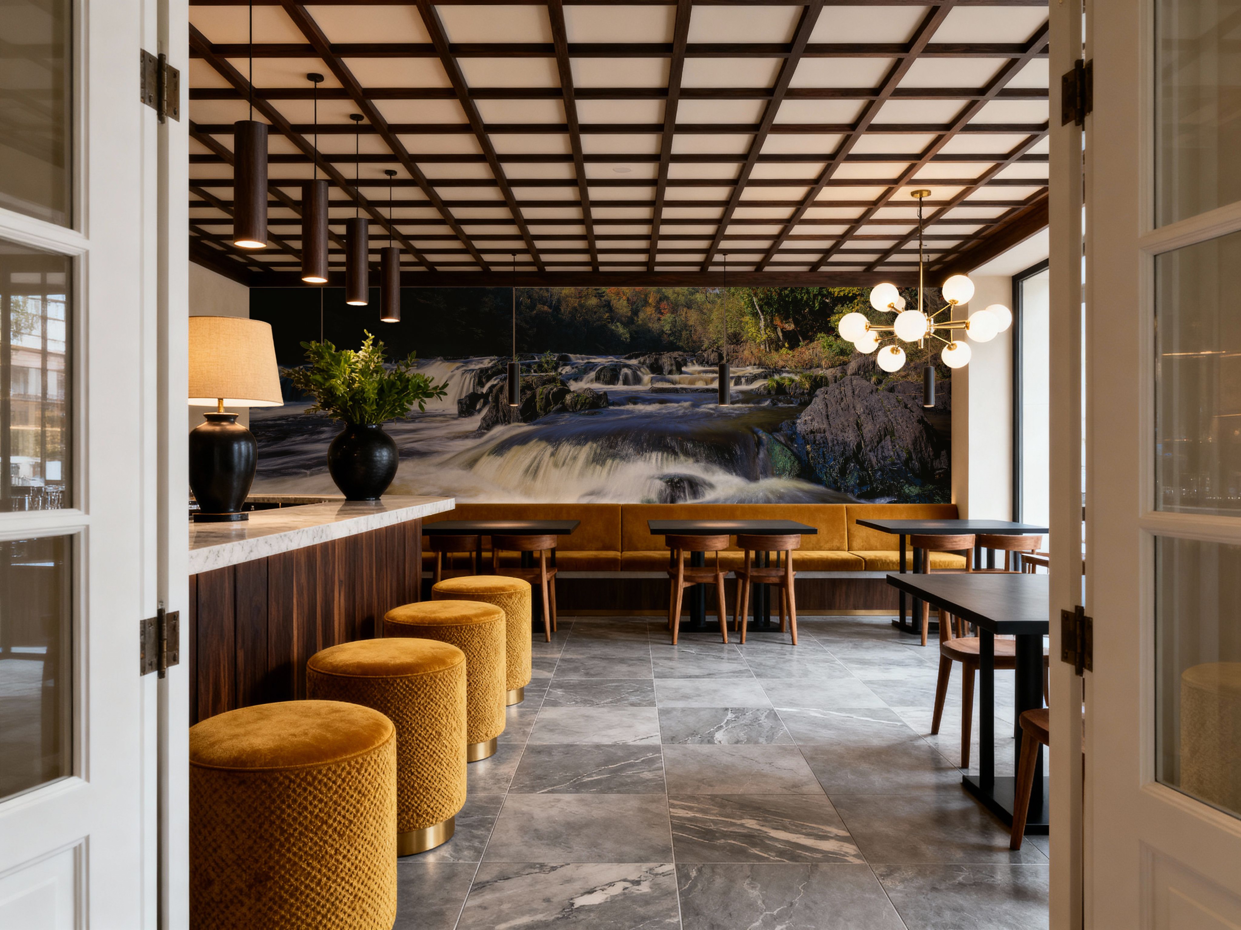 Autumn Cascade, Tapet