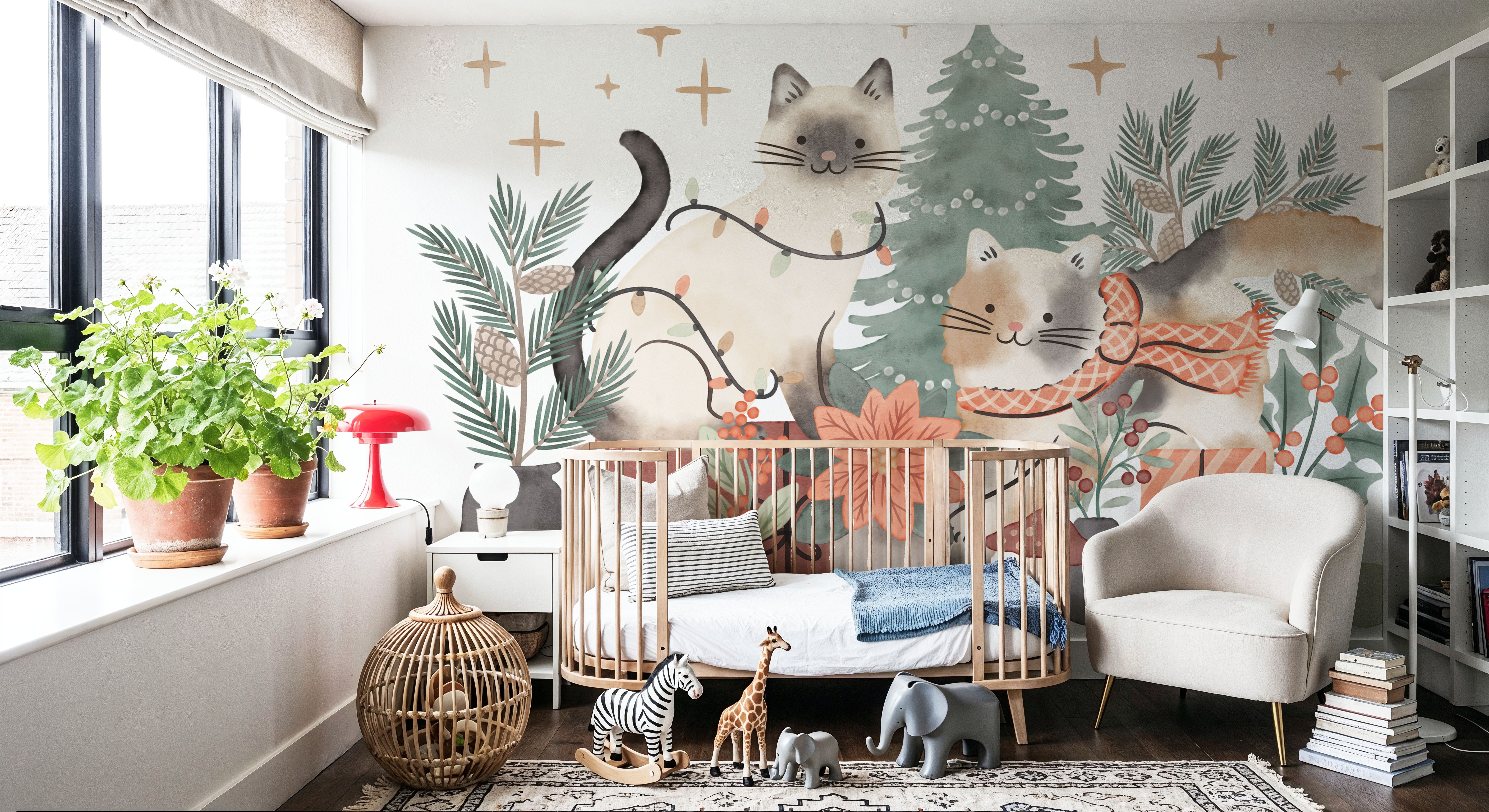 Merry Meows III, Behang