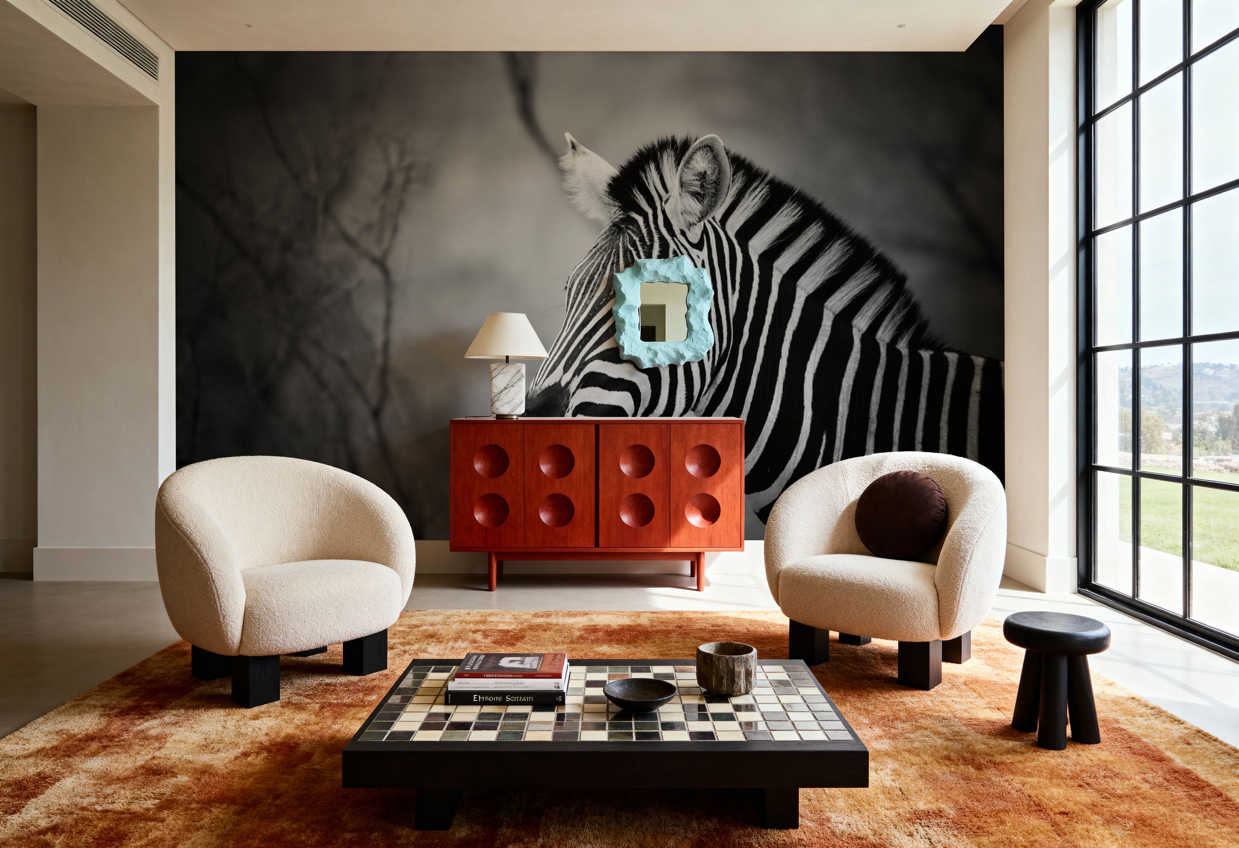 Black and White Zebra, Wallpaper