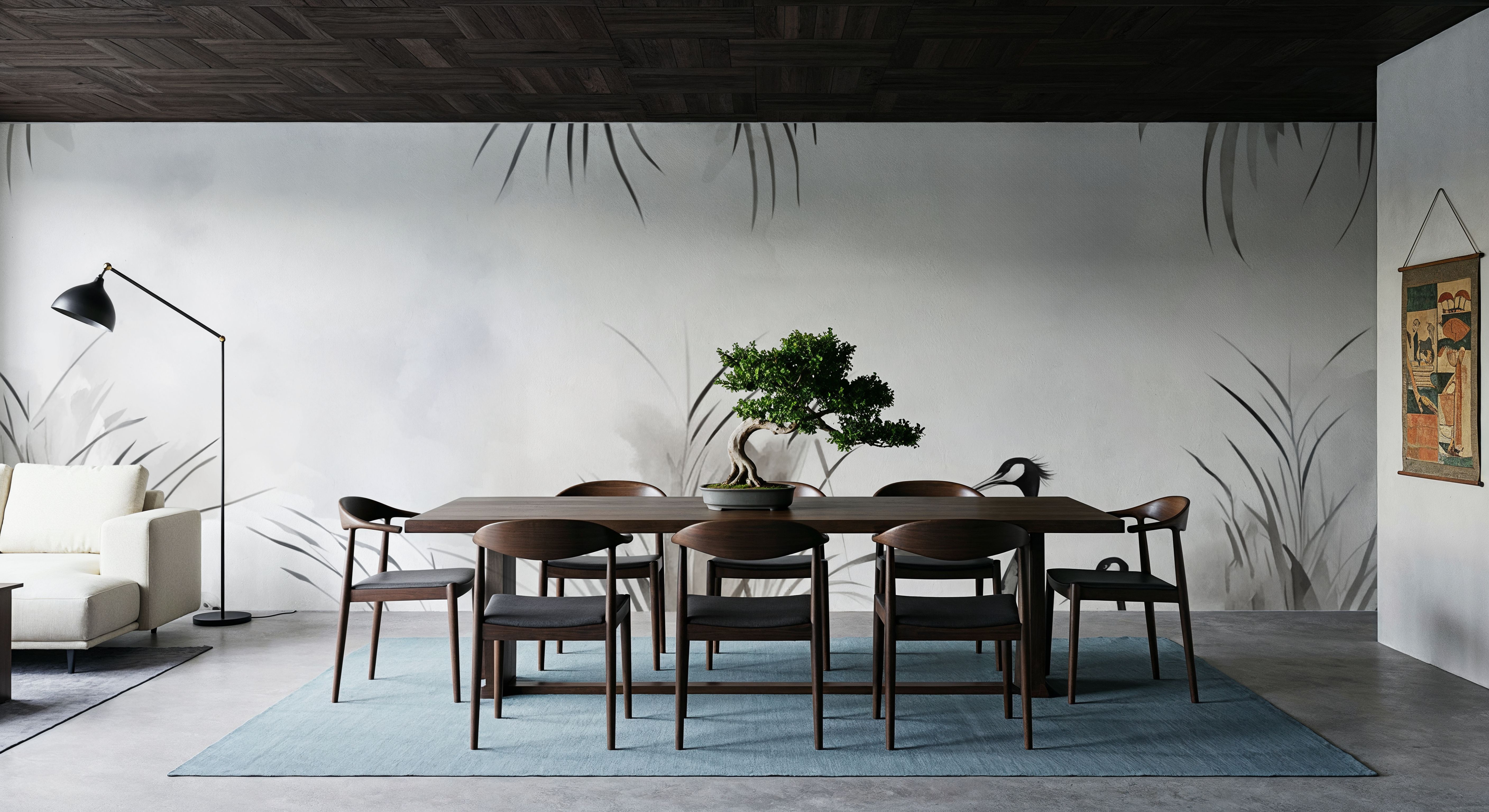 Cranes in a Field Gray