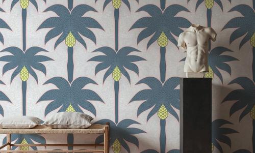 Graphic Palms, Teal