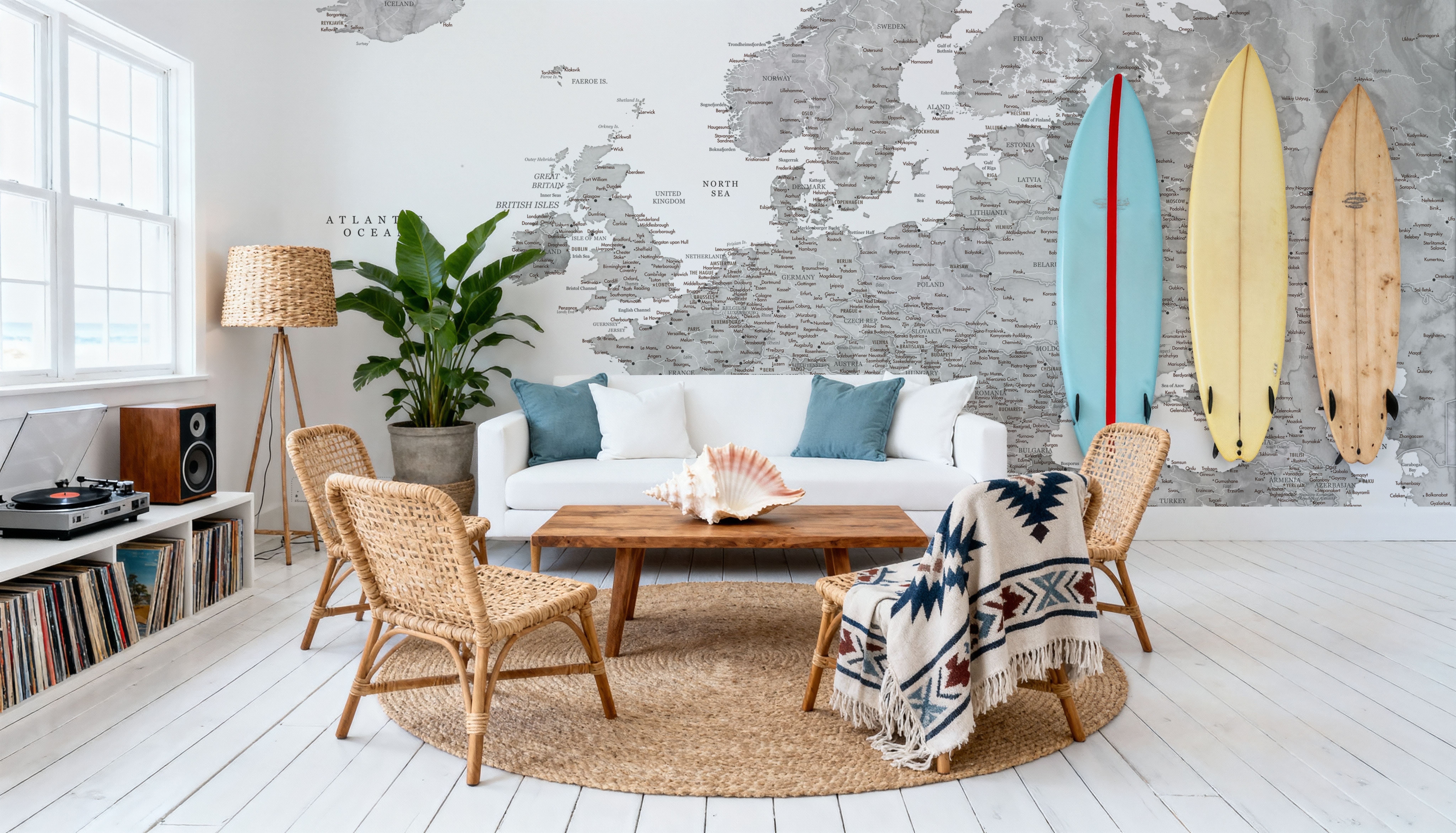 Europe Map Detailed - Jimmy, Tapeten