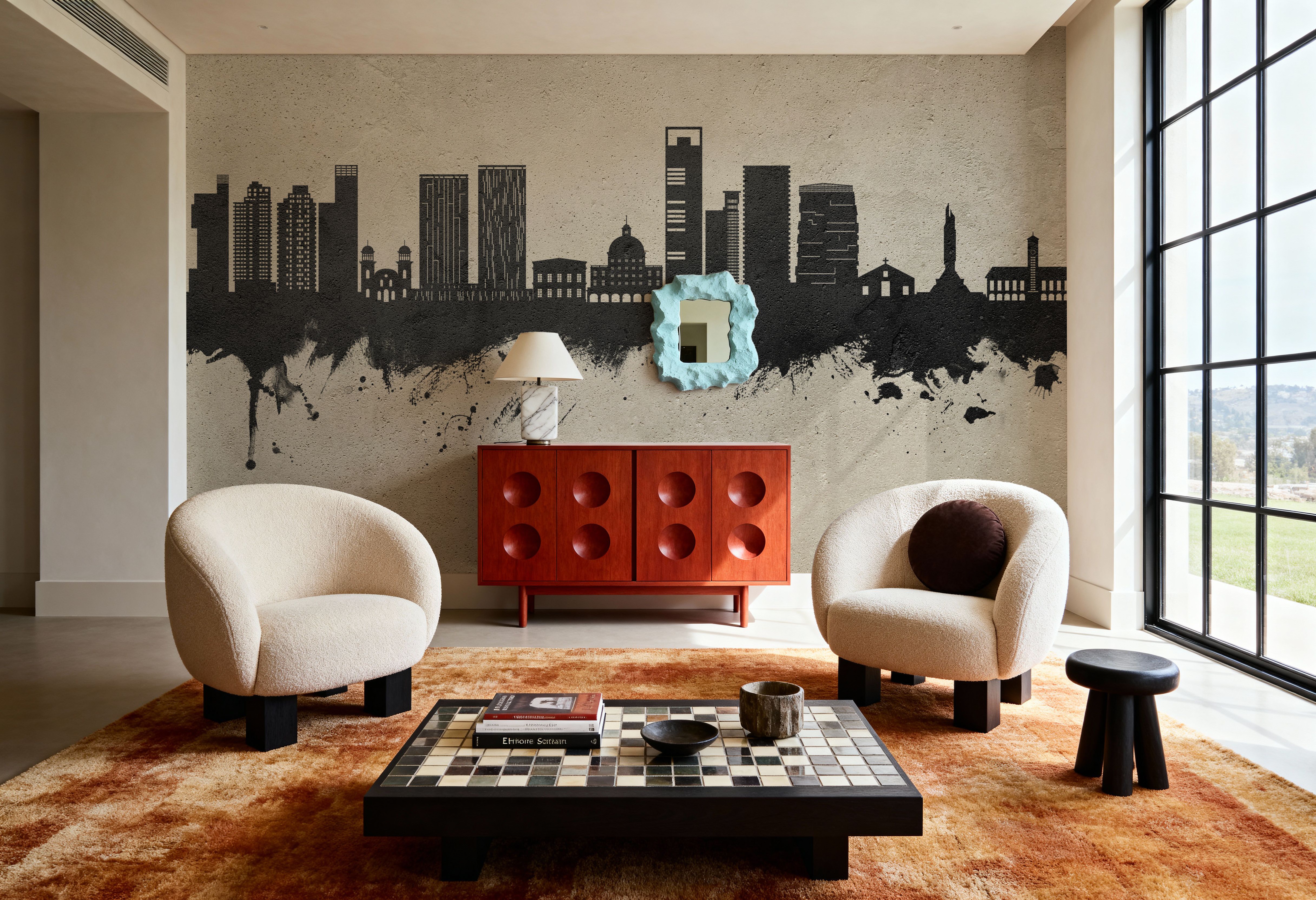 Luanda Skyline Concrete, Wallpaper