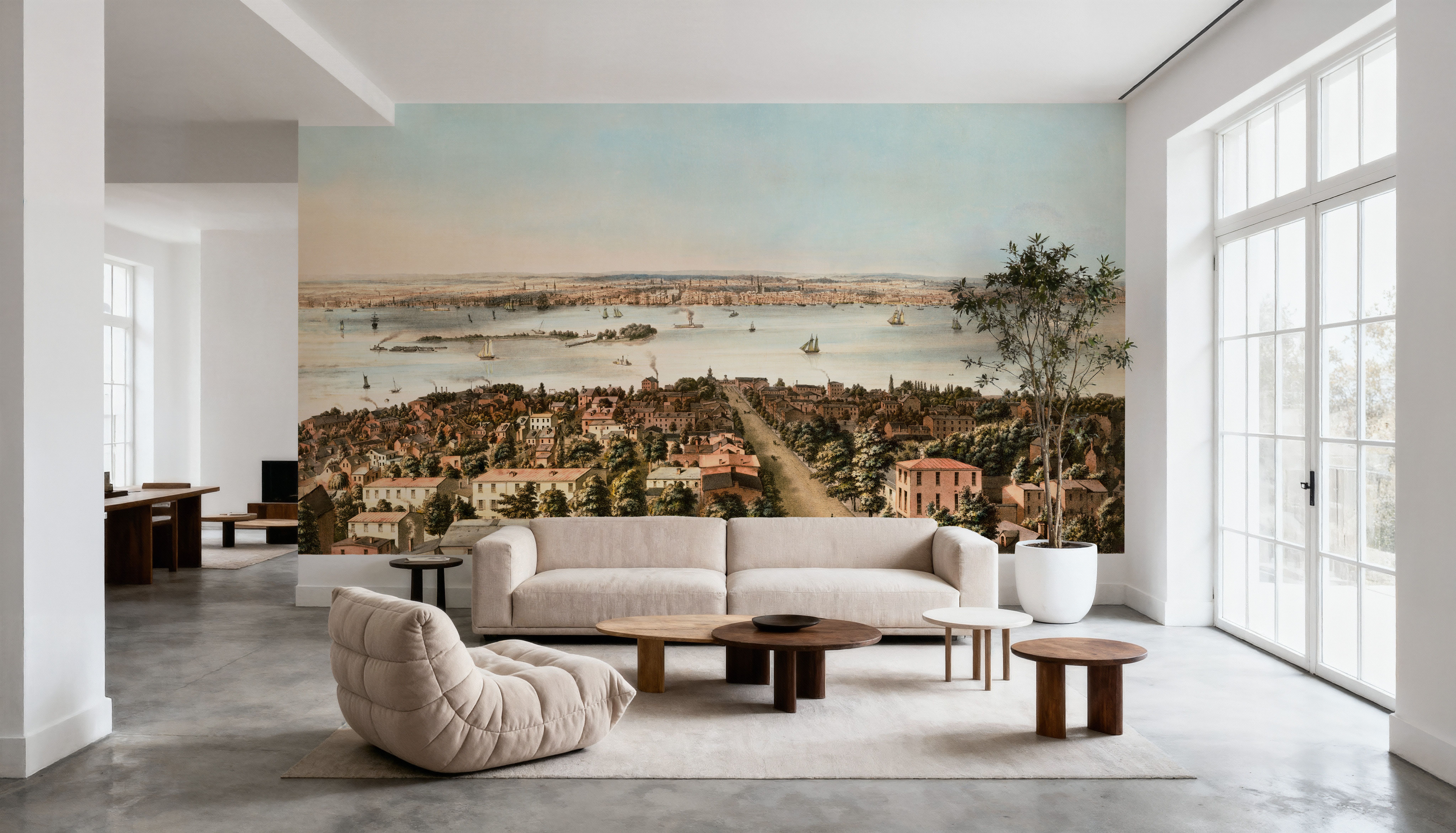 Old East View of Philadelphia, Pennsylvania, 1856