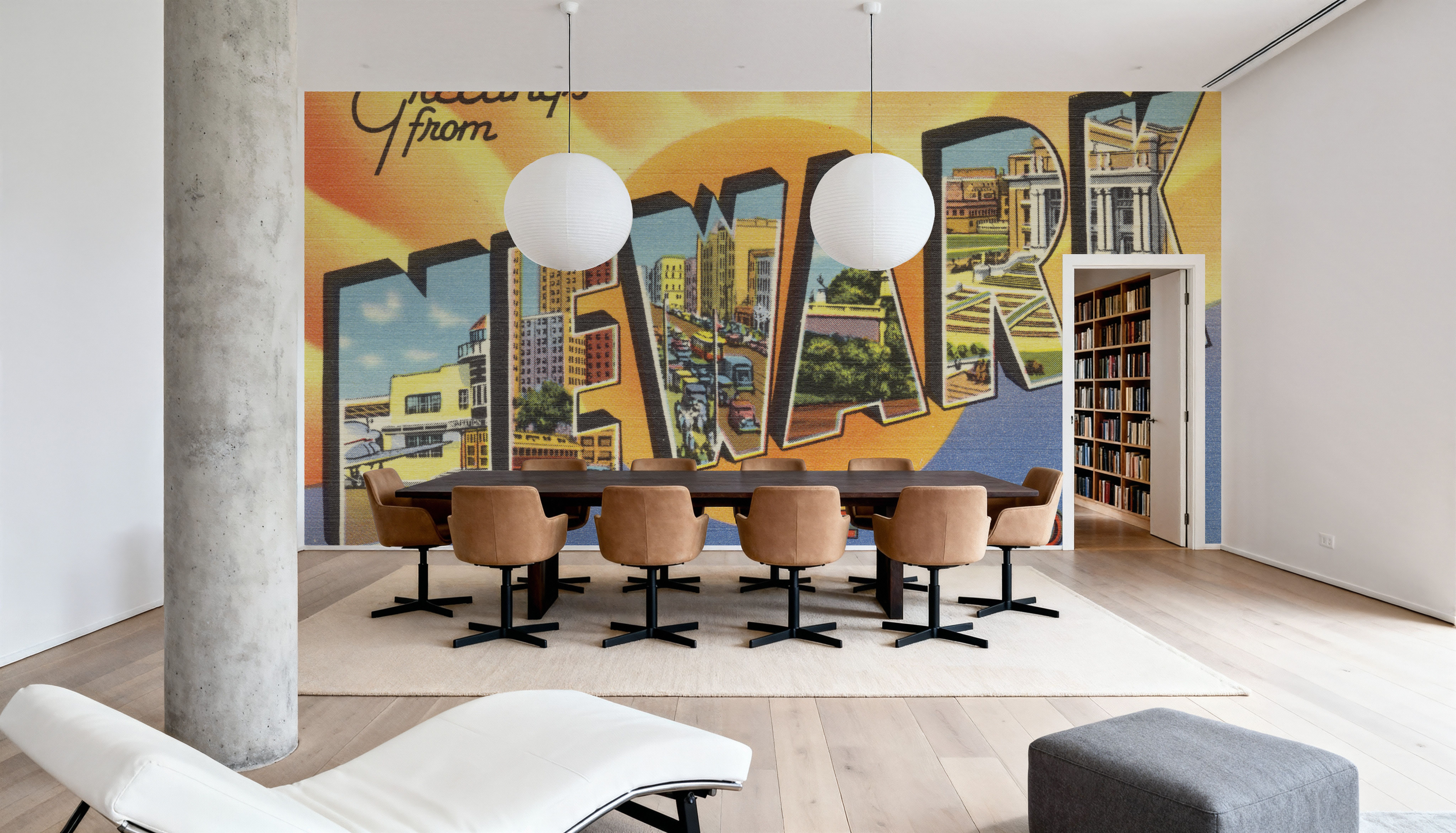 Greetings from Newark - Screenprint Postcard