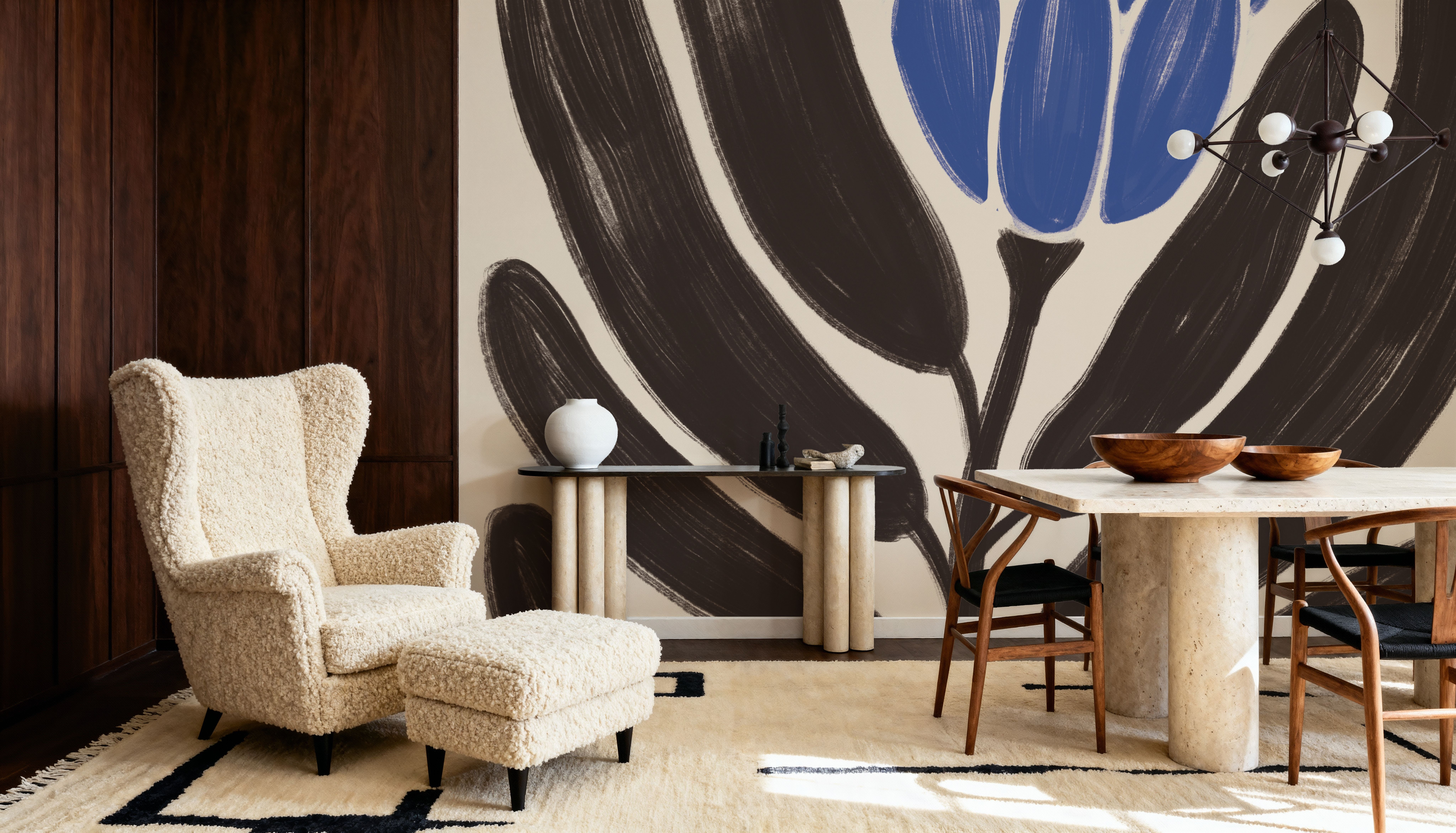 Simple Flowers I Blue