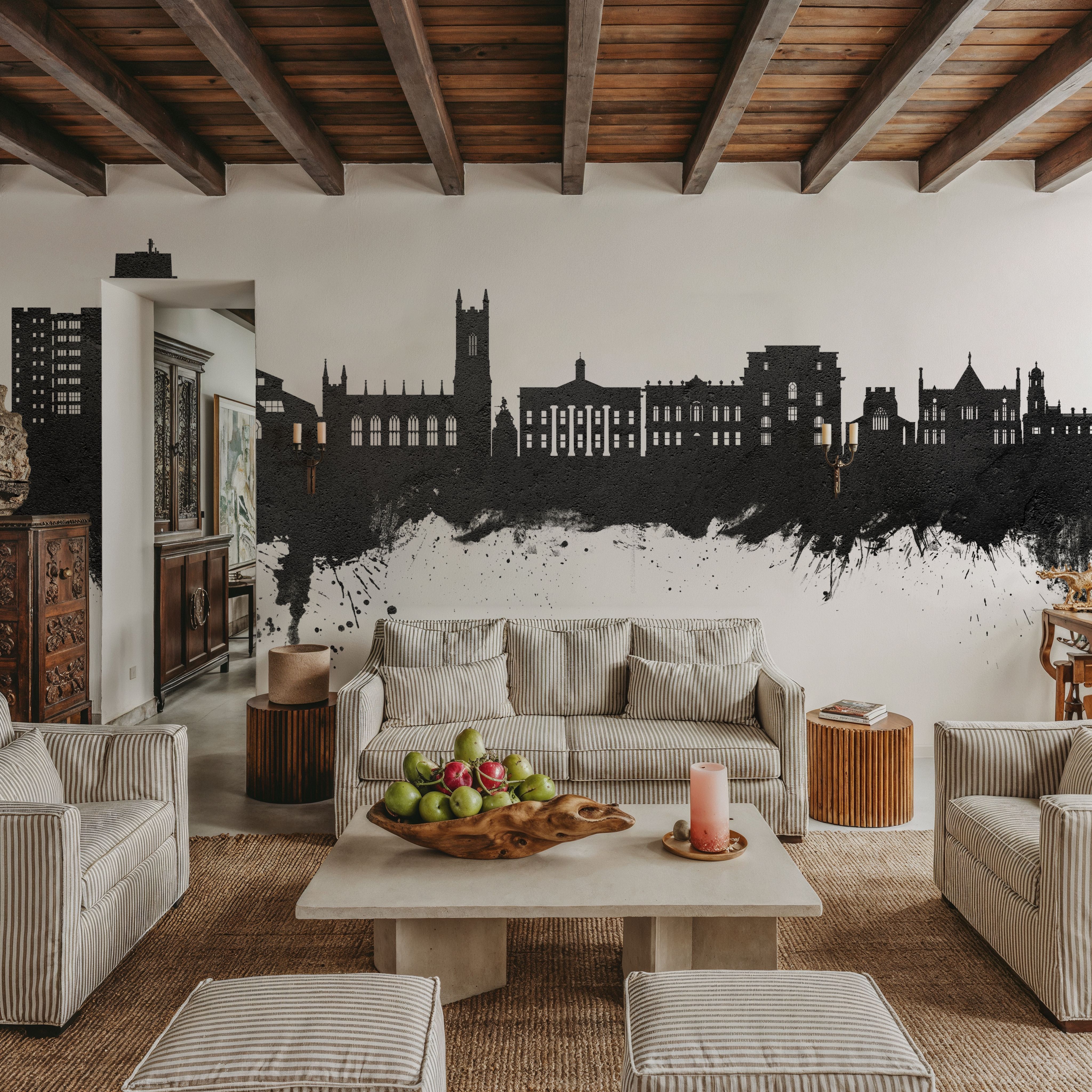 Oldham England Skyline Black & White