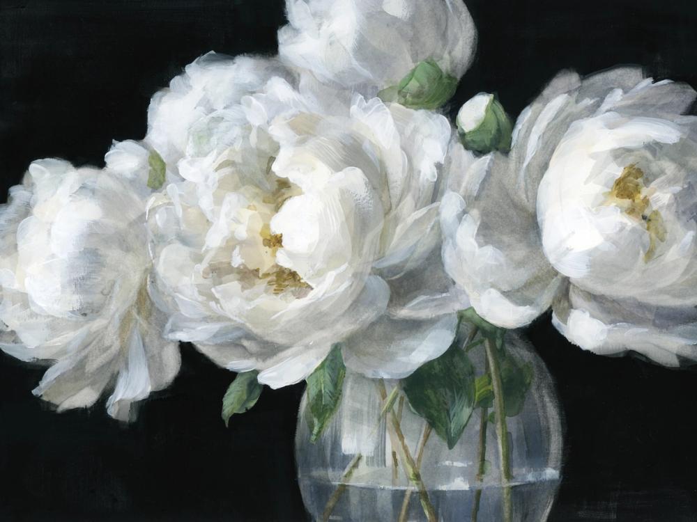 White Peonies in Glass