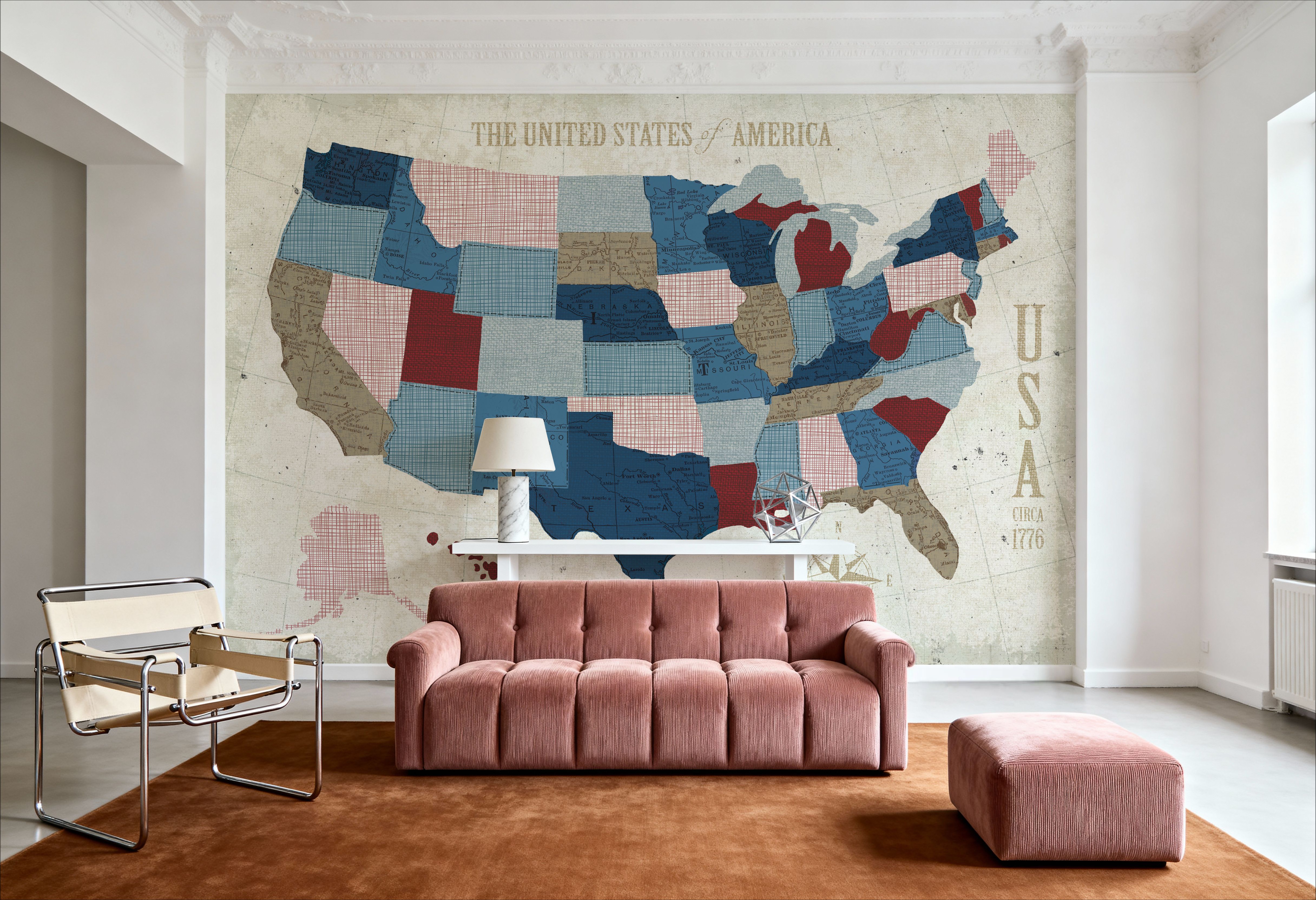 USA Modern Vintage Blue