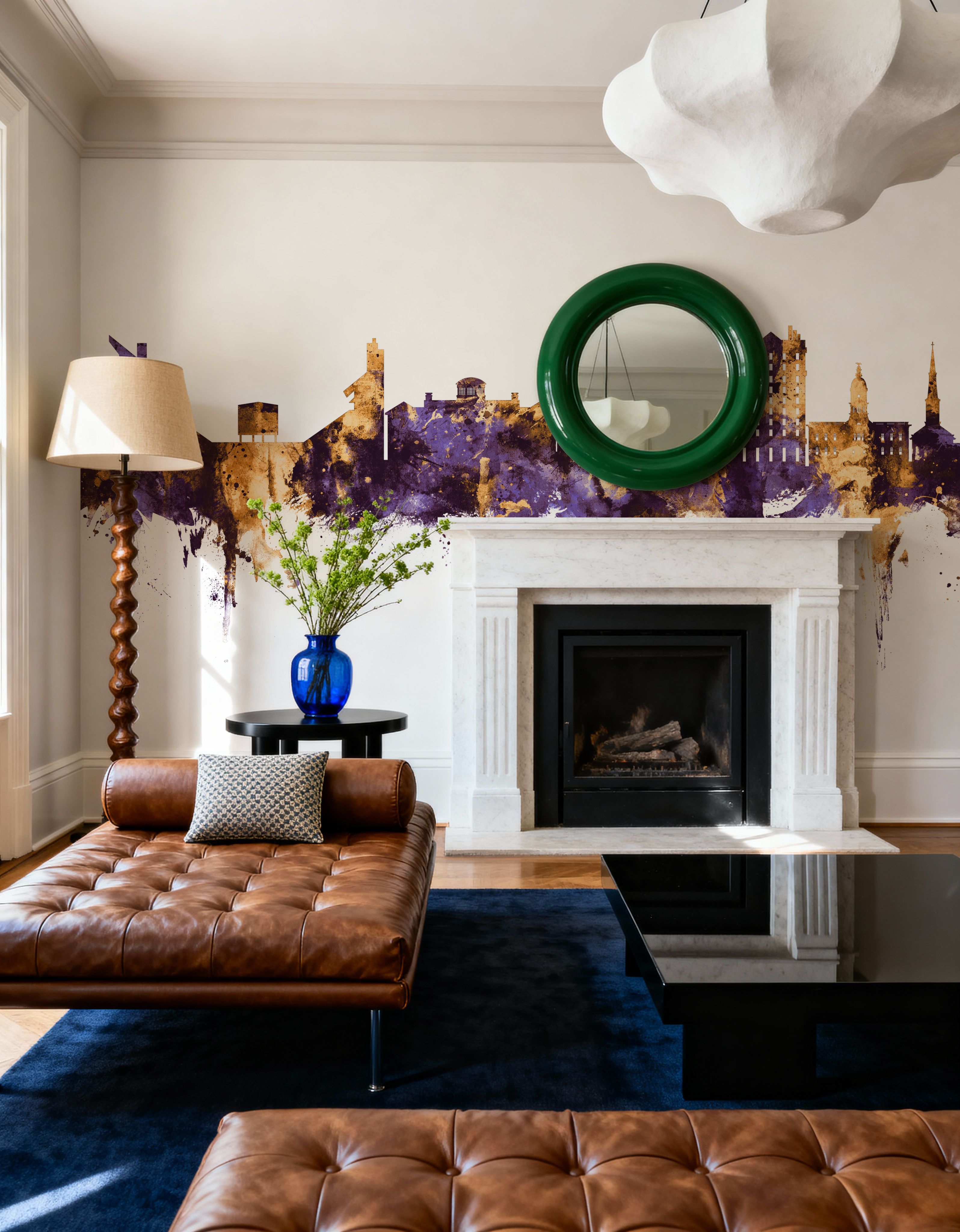 Athens Georgia Skyline Purple & Gold