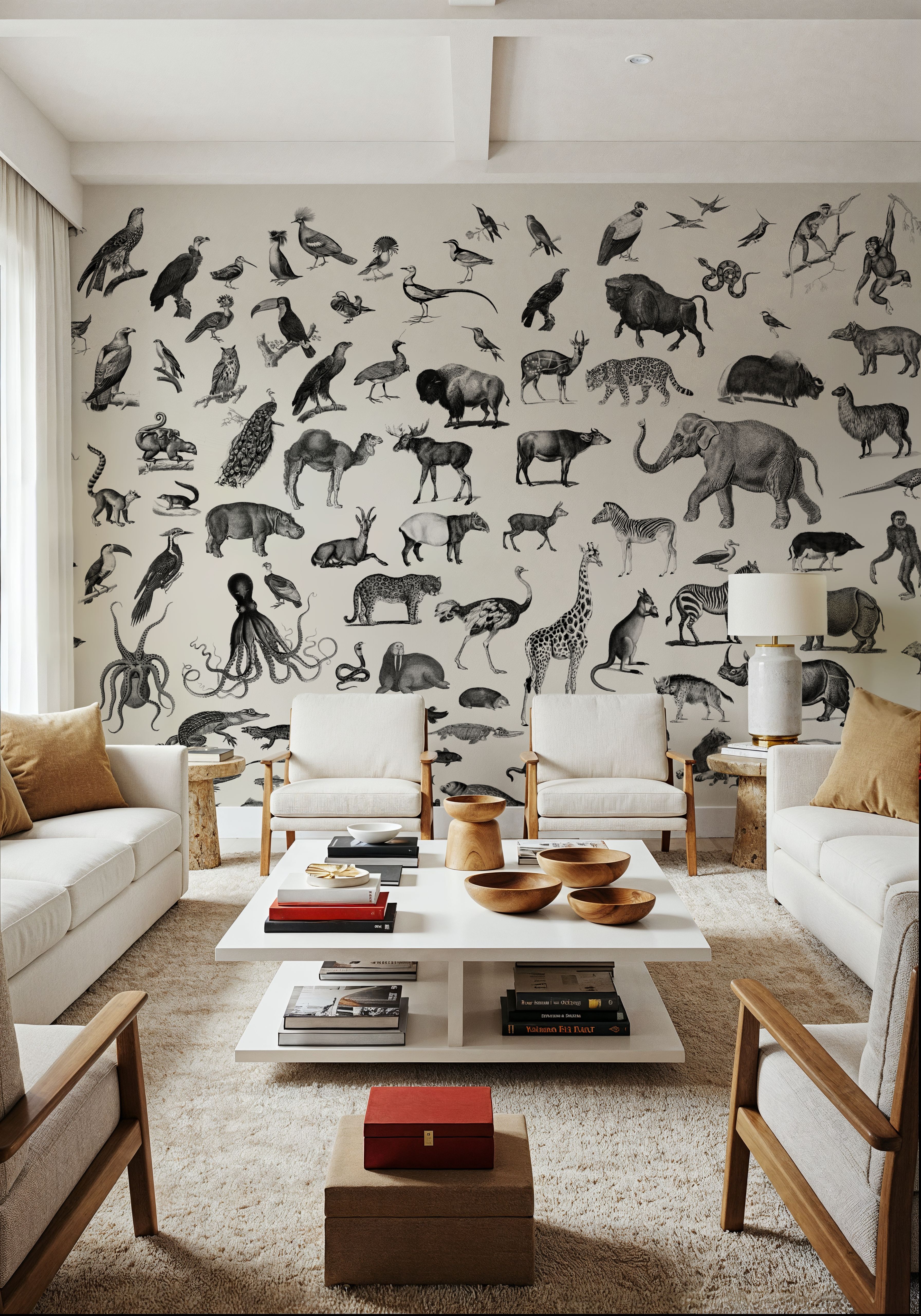 Vintage Animals, Black