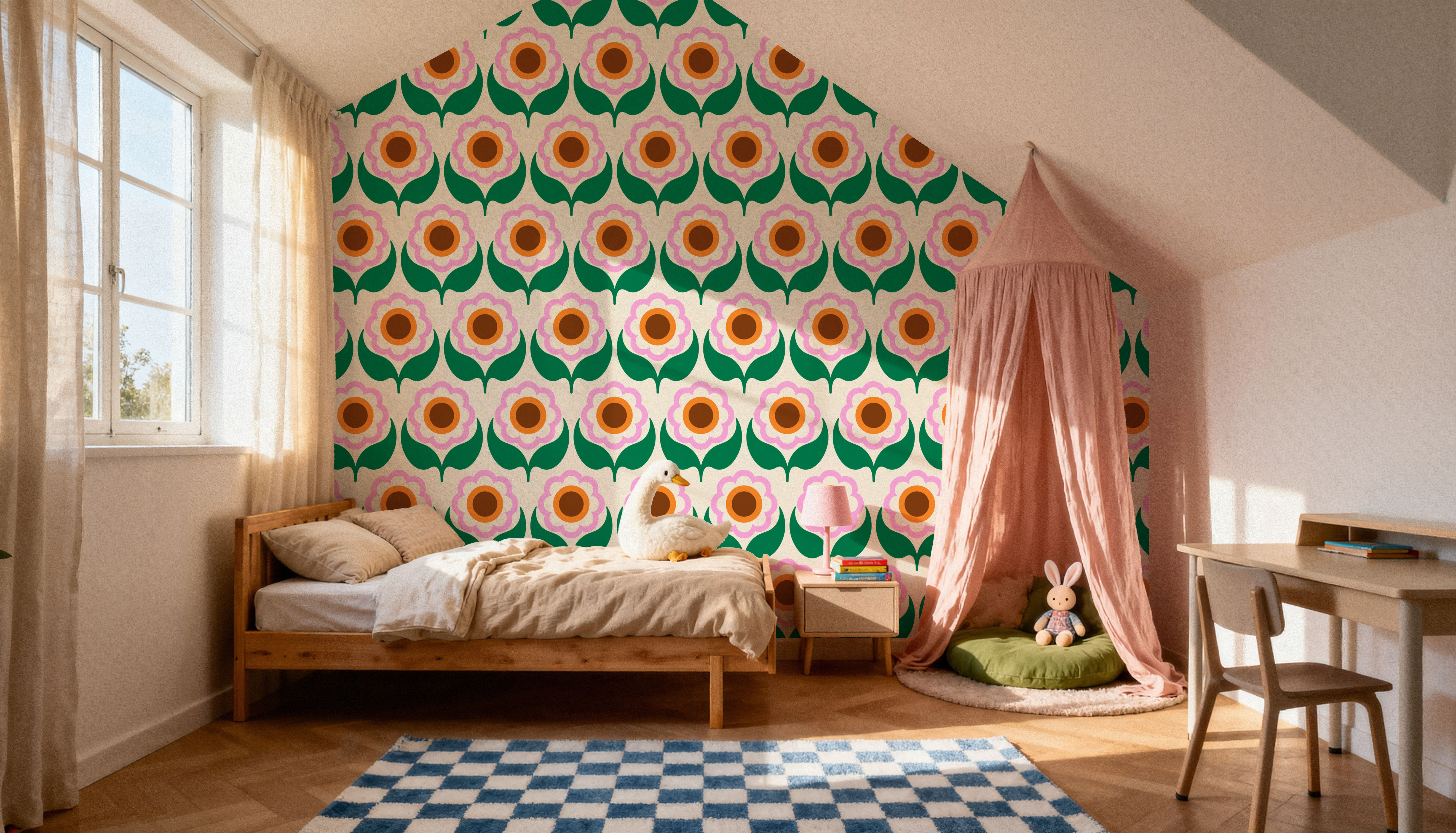 70's Fun Flowers, Spring