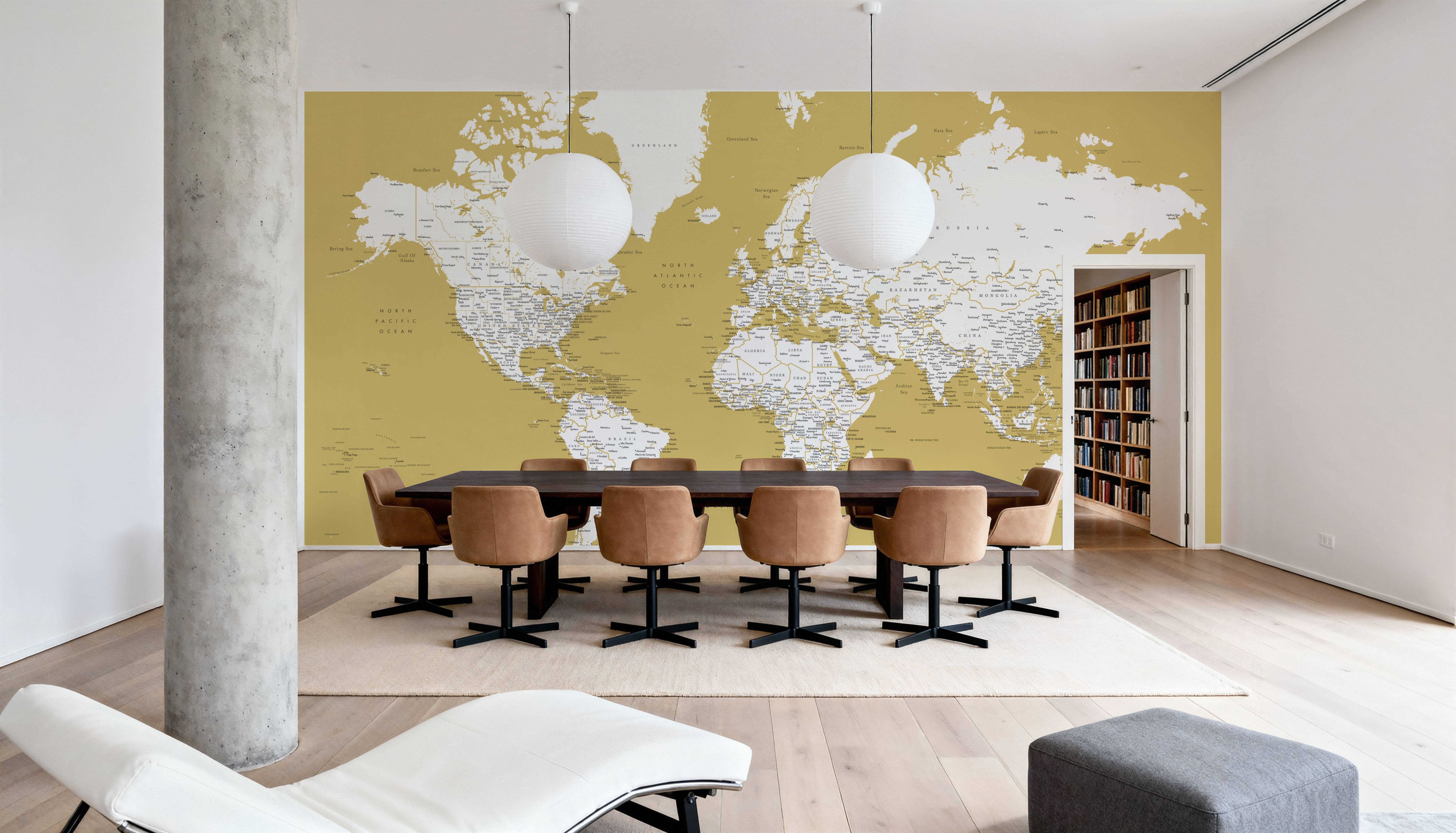 World Map Cities - Andrew