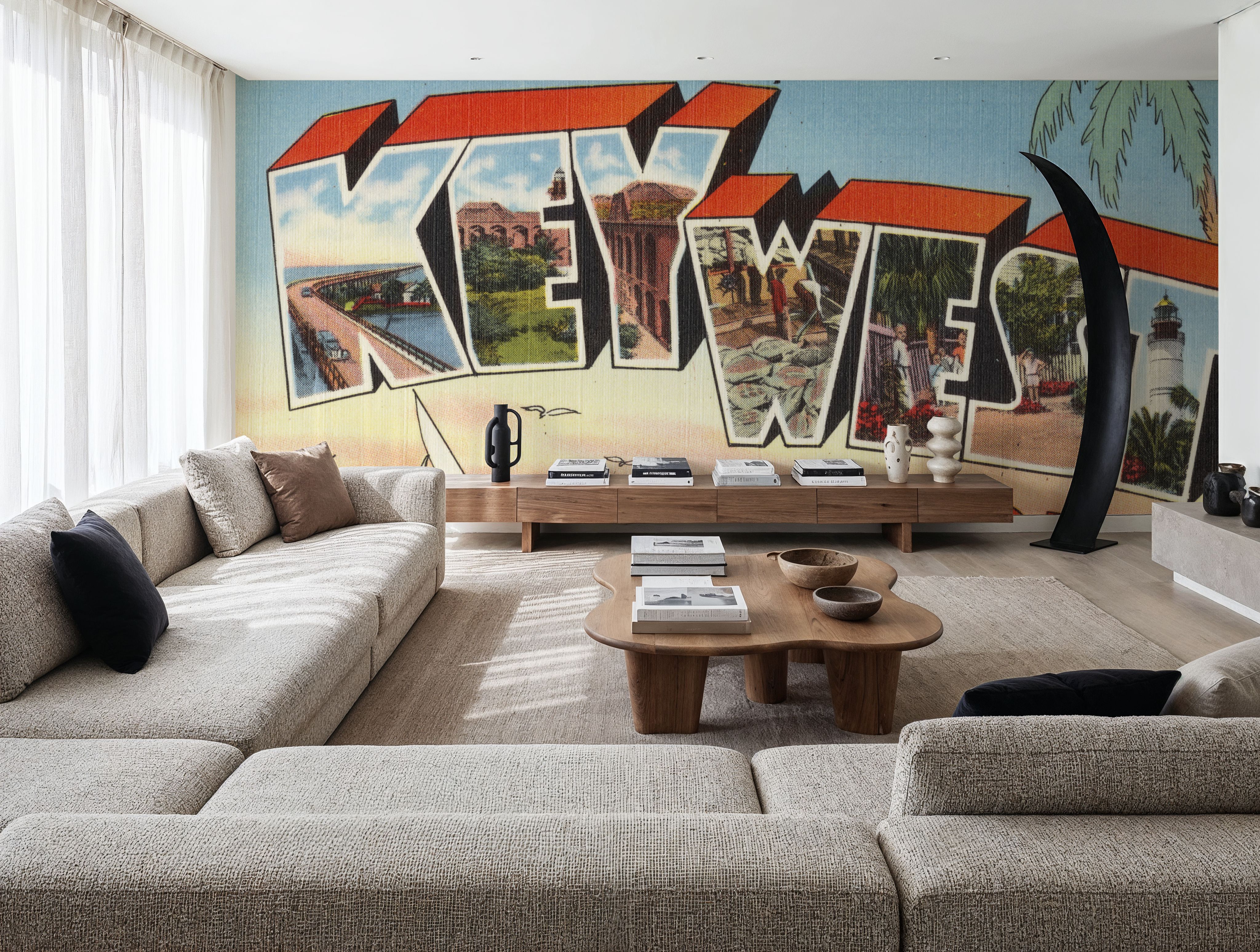 Greetings from Key West - Screenprint Postcard