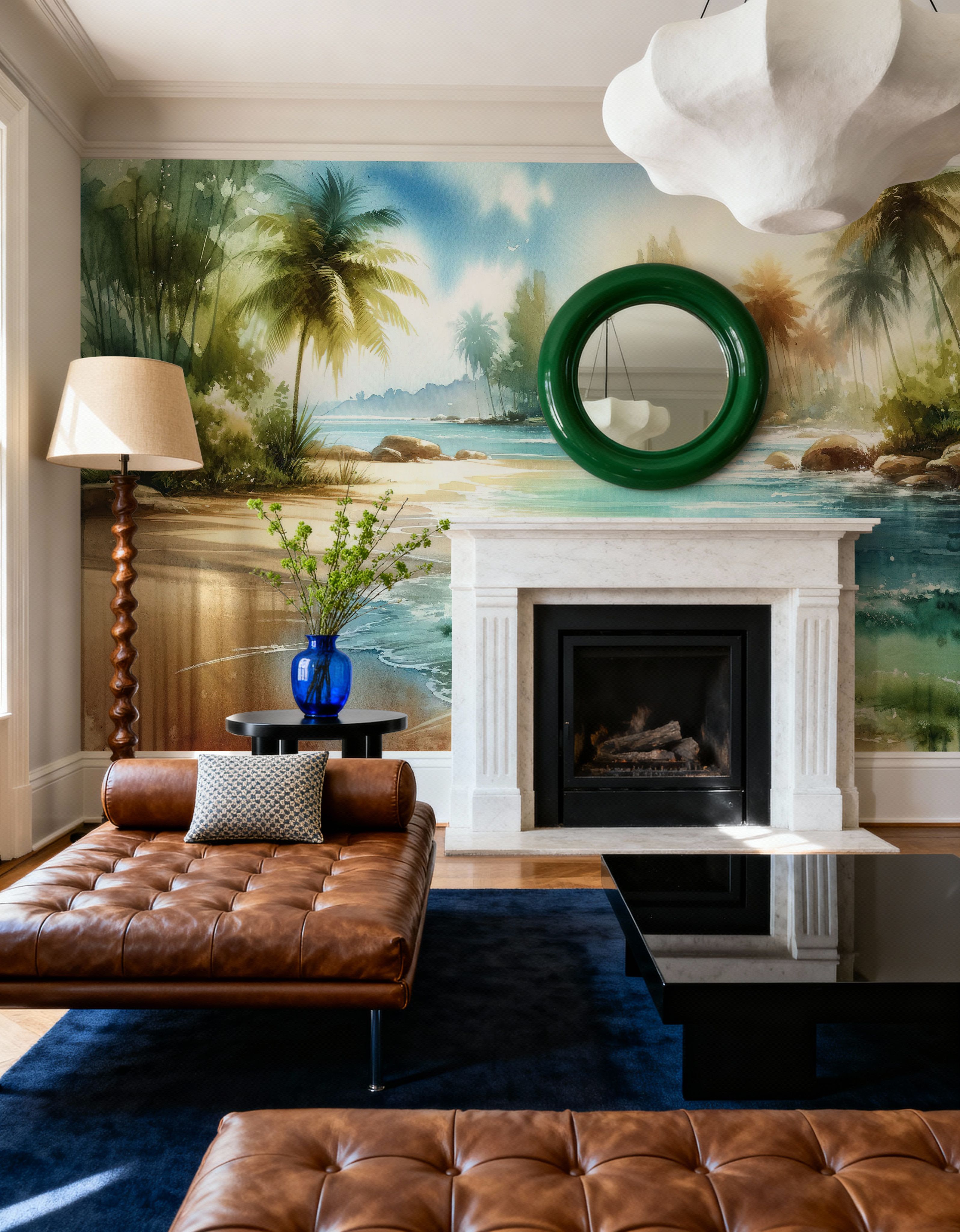 Sunlit Tropical Beach