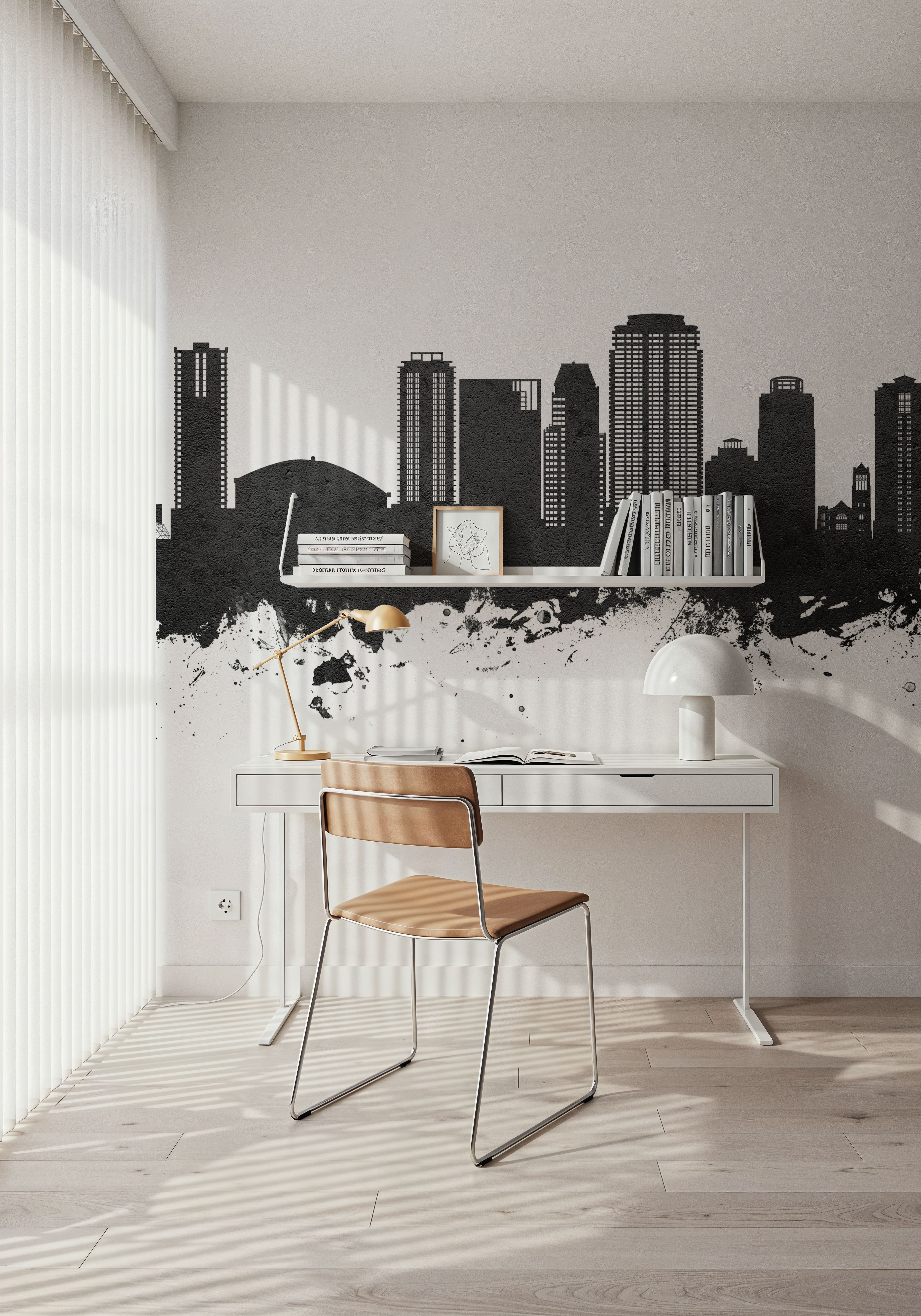 St Petersburg Florida Skyline Black & White