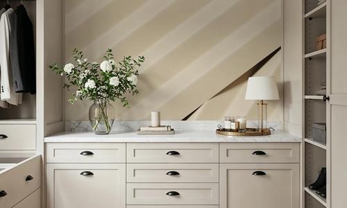Pleated Cream