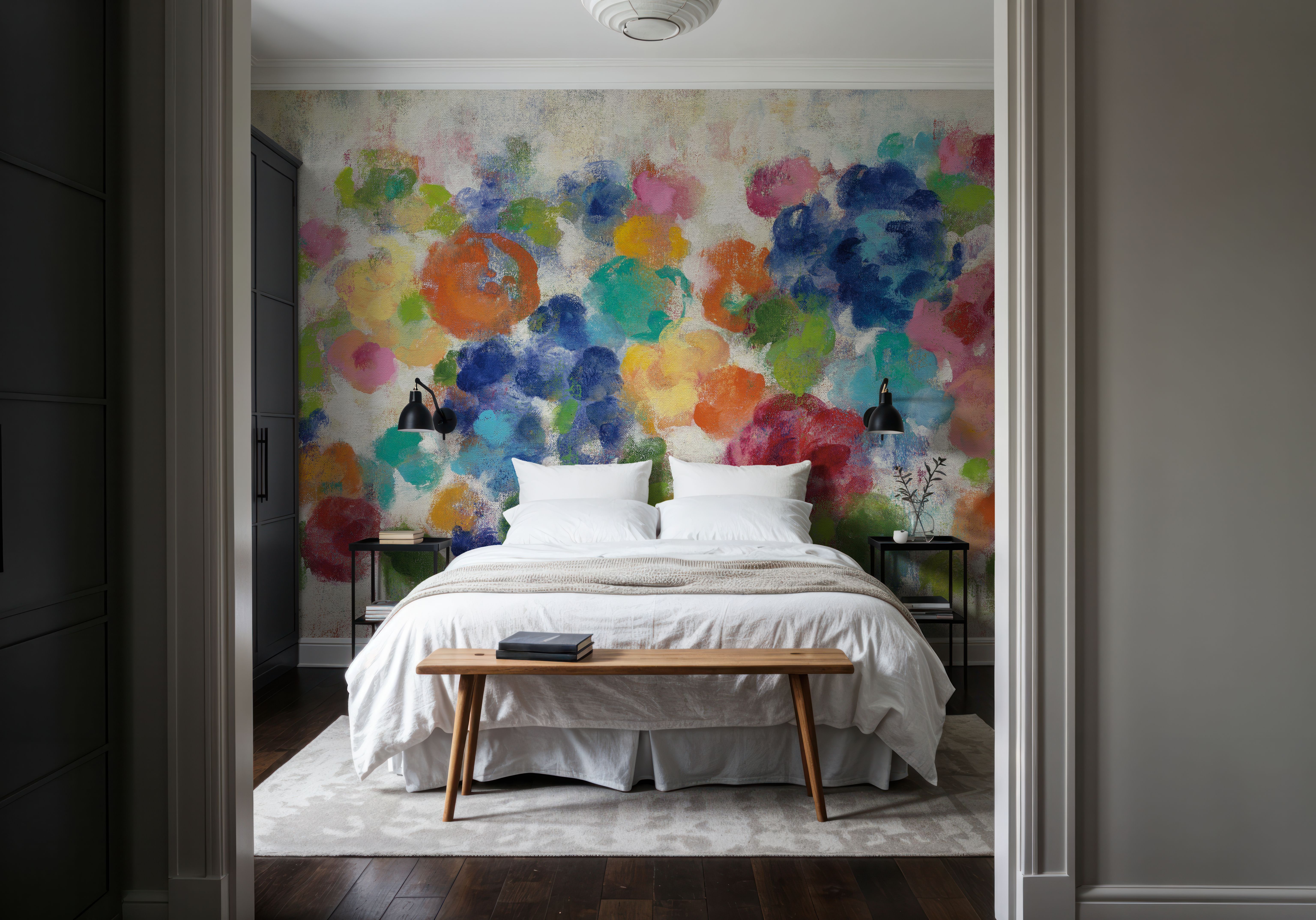 Hydrangea Bouquet I on canvas